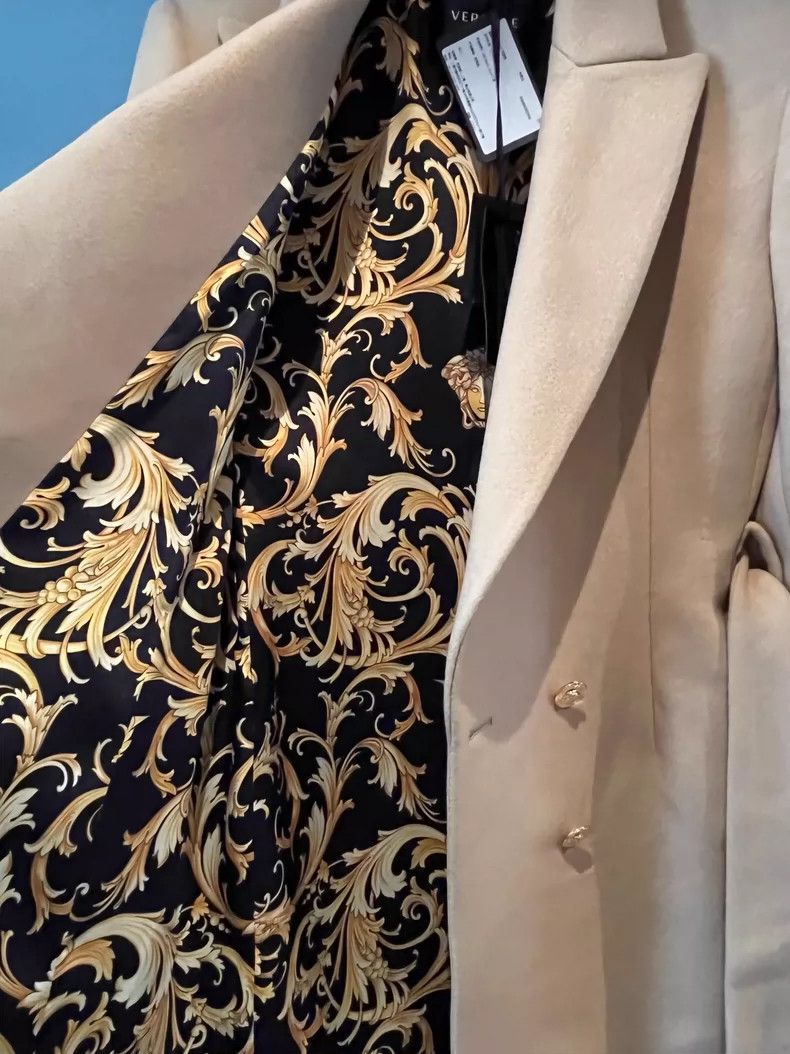 Versace Versace Silk lining women's coat Size S / US 4 / IT 40 - 3 Thumbnail