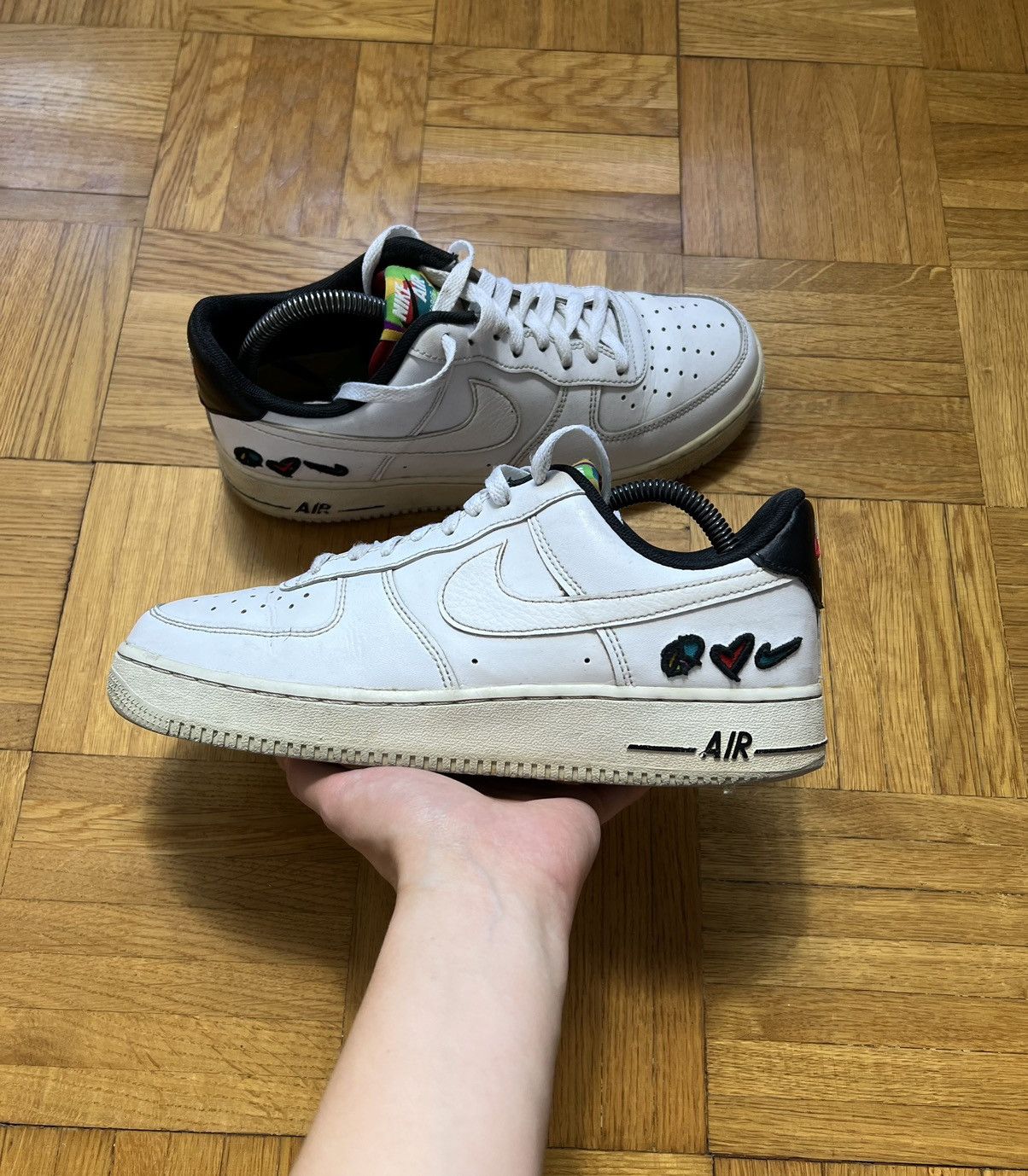 Nike Shoes Nike Air Force 1 Peace Love Nike 07 LV8 Size US 8 / EU 41 - 1 Thumbnail