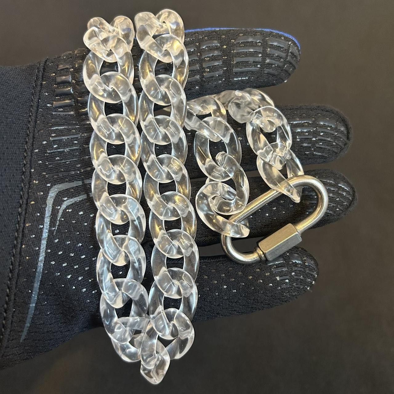 Vintage Y2K 2000s Infinity Link Translucent See-thru Hip Hop Chain Size ONE SIZE - 4 Thumbnail