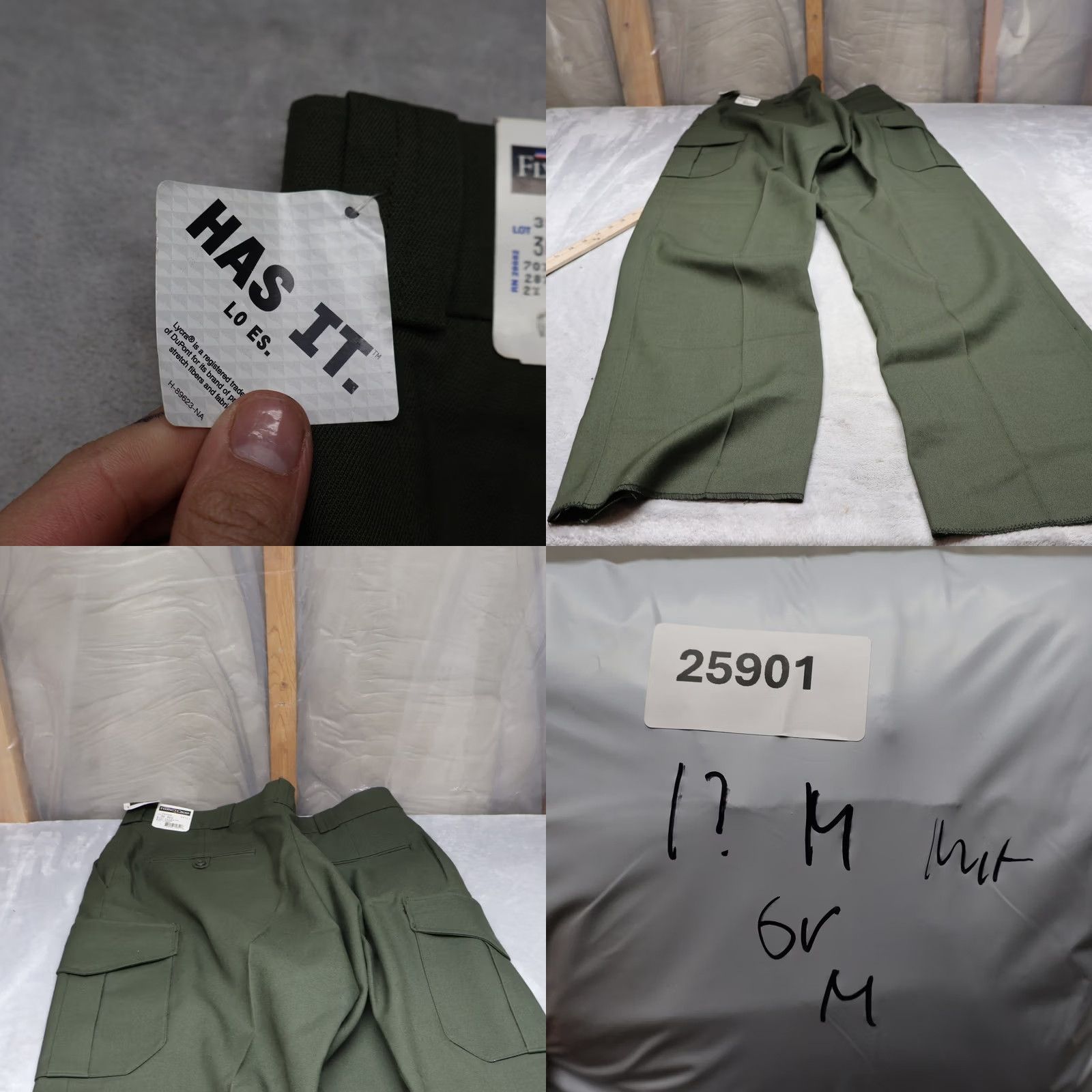 Vintage Flying Cross Pants Mens 36x37 Green Uniform Freedom Cargo Tactical NEW Size US 36 / EU 52 - 9 Thumbnail
