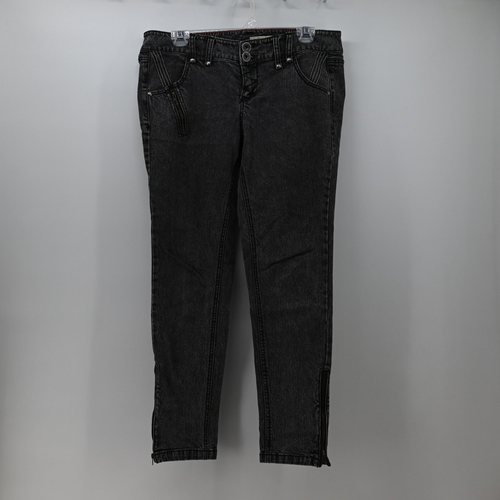 DKNY DKNY Skinny Jeans Y2K Style Zipper Faded Black Women Size 30 Size 30" / US 8 / IT 44 - 11 Thumbnail