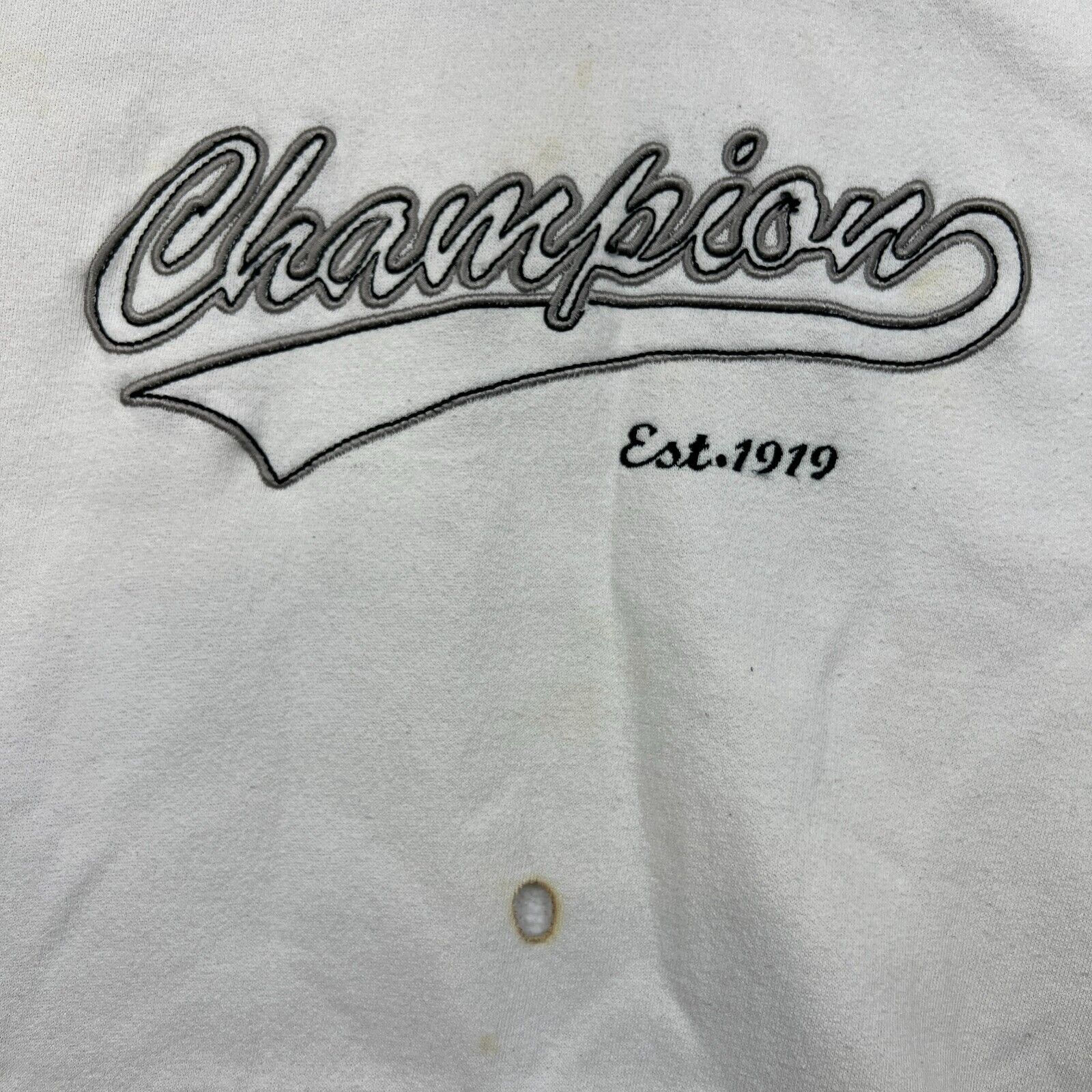 Champion × Vintage Champion Hoodie Large Script Pullover 90s Hooded Sweatshirt Size US L / EU 52-54 / 3 - 2 Thumbnail