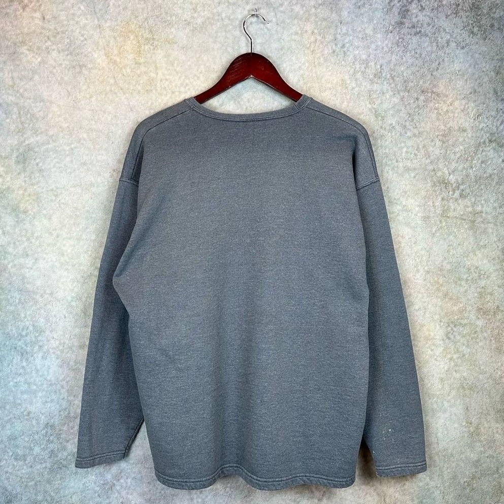 Jerzees × Vintage Vintage 90s Jerzees Blank Sweatshirt Sz L Gray Pullover Size US L / EU 52-54 / 3 - 3 Thumbnail
