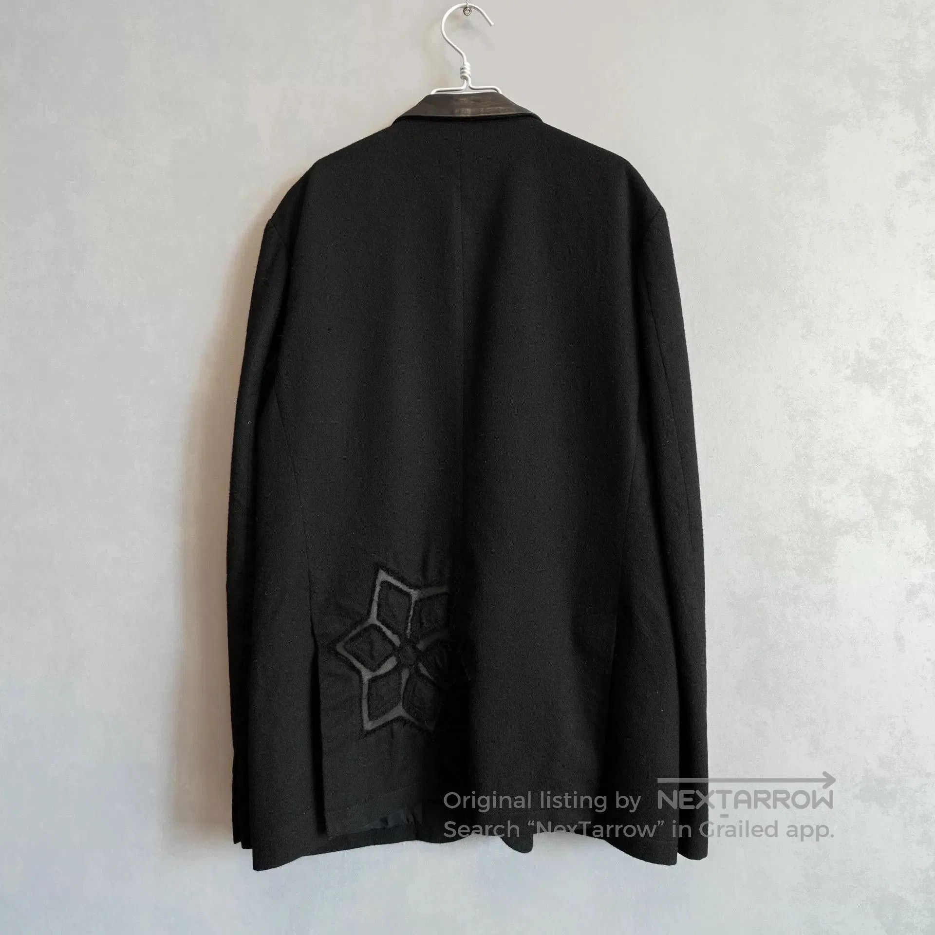 Yohji Yamamoto Yohji Yamamoto Black Wool Jacket. Size US XL / EU 56 / 4 - 3 Thumbnail