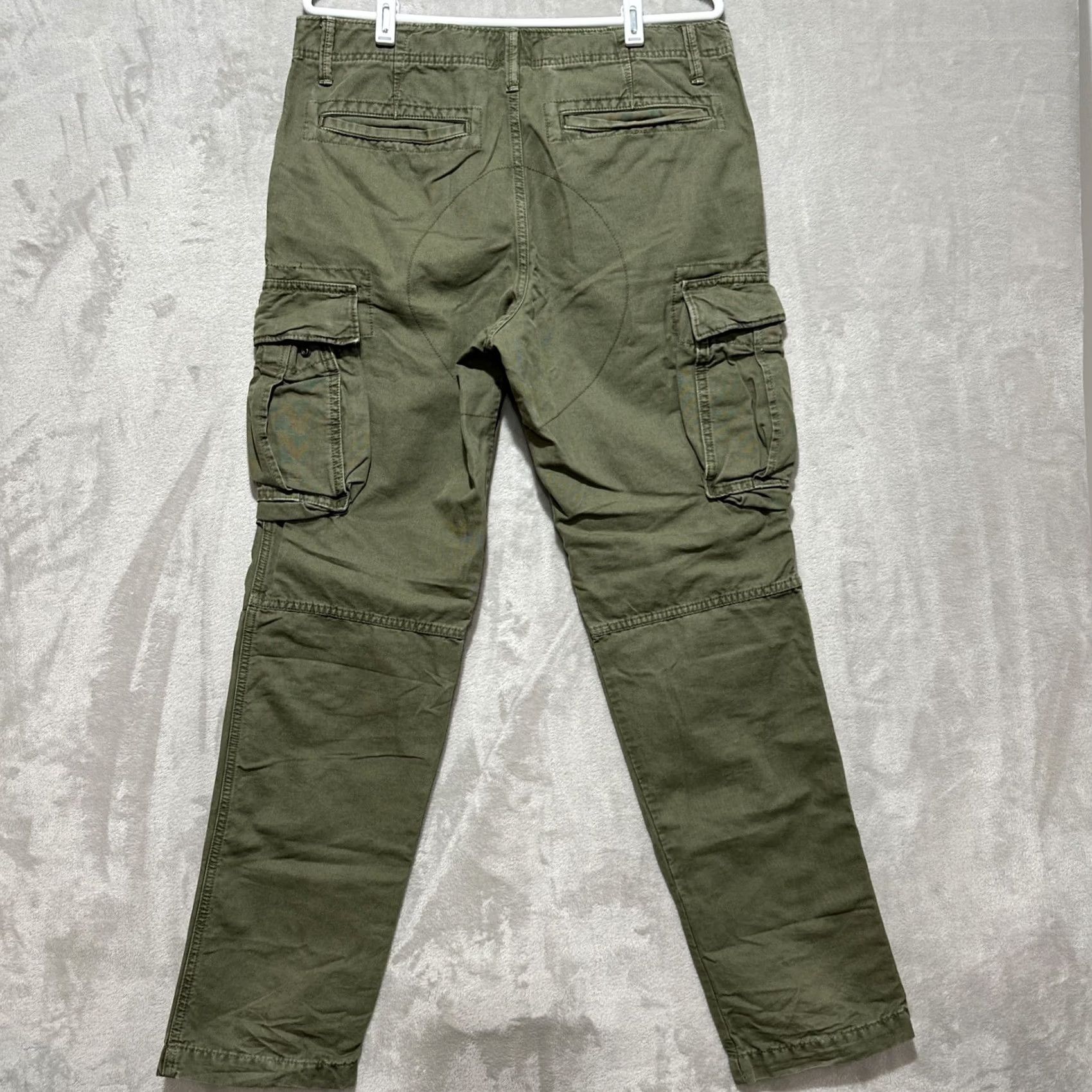 Gap Gap The Lived - In Military Slim Men's Size 32 Taper Army Green Cargo Pants Size US 32 / EU 48 - 2 Thumbnail