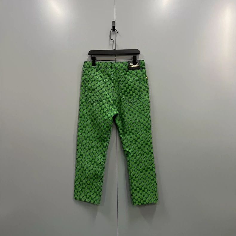 Gucci Gucci Green full-print GG trousers 2502-Nextarrow Size US 34 / EU 50 - 2 Thumbnail