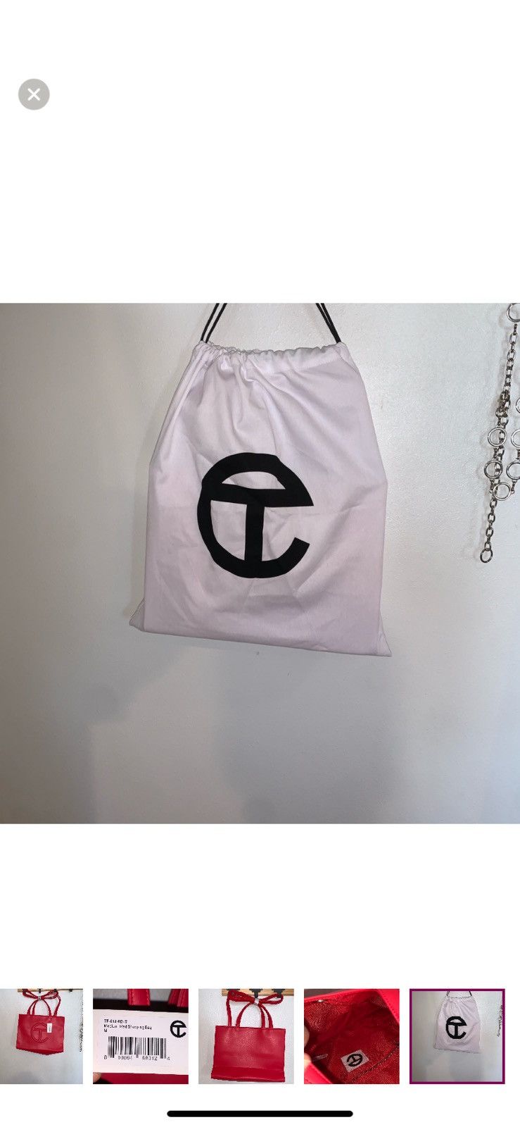 Telfar TELFAR MED TOTE RED BAG NWT Size ONE SIZE - 6 Thumbnail