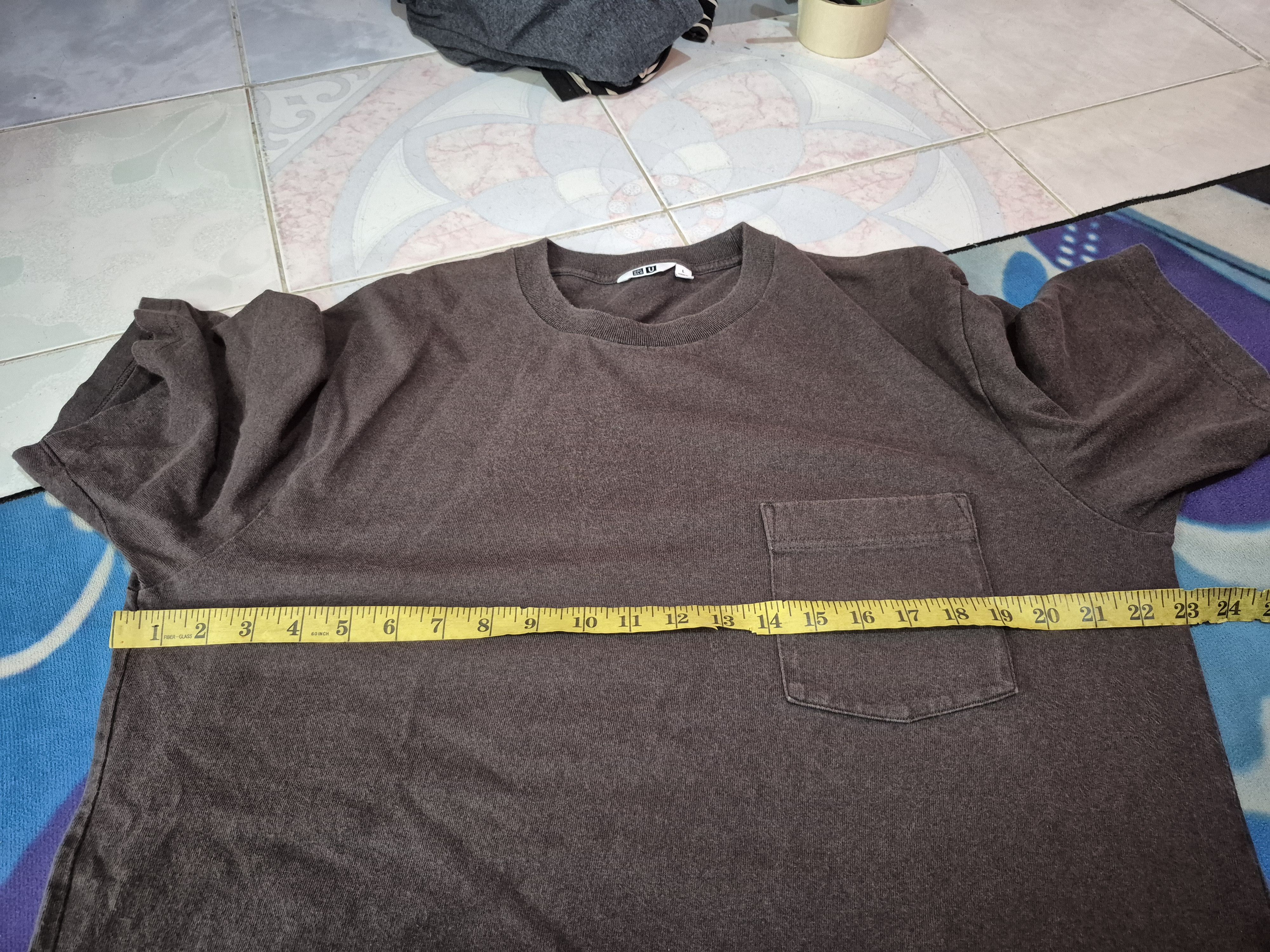 Lemaire × Uniqlo 🔥 Uniqlo U Lemaire Brown Pocket Tee Size US L / EU 52-54 / 3 - 7 Thumbnail