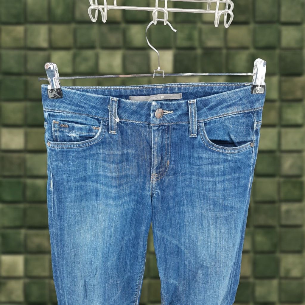 Vintage Joe's Jeans Women 26 Honey Fit Stretch Medium Wash Bootcut Jeans Denim Cotton Spandex 5-Pocket Button Zip Belt Loops Regular Inseam 28 Blue Size 26" / US 2 / IT 38 - 1 Thumbnail