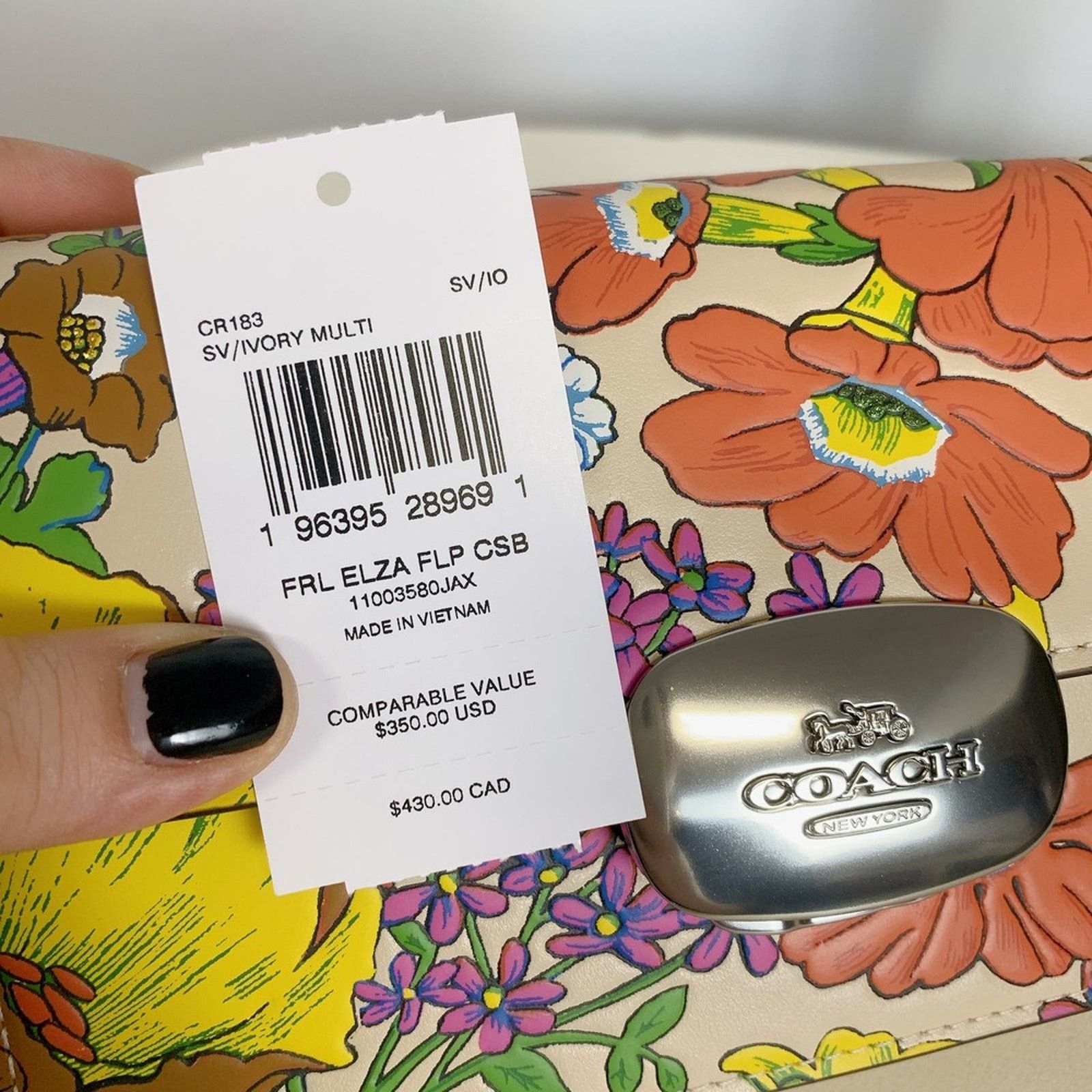 Coach Coach CR183 Eliza Small Flap Crossbody With Floral Print IN Size ONE SIZE - 8 Thumbnail