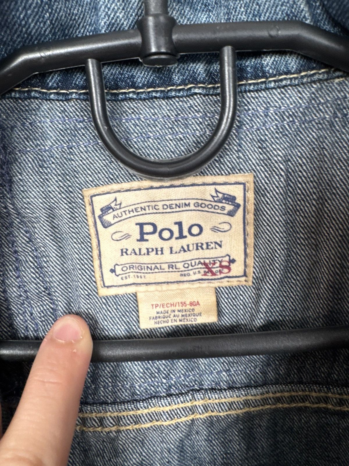 Polo Ralph Lauren Polo Ralph Lauren Patchwork Denim Trucker Jacket Sz XS Size XS / US 0-2 / IT 36-38 - 20 Thumbnail