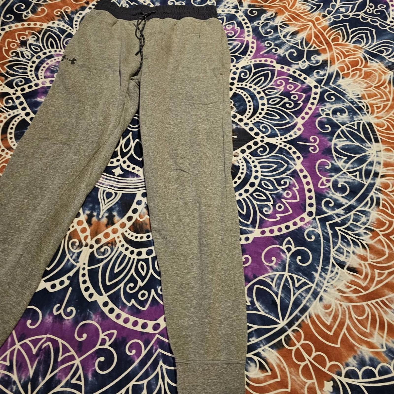 Designer Men's Grey Joggers Under Armour Sweat Pants Size US 32 / EU 48 - 3 Thumbnail