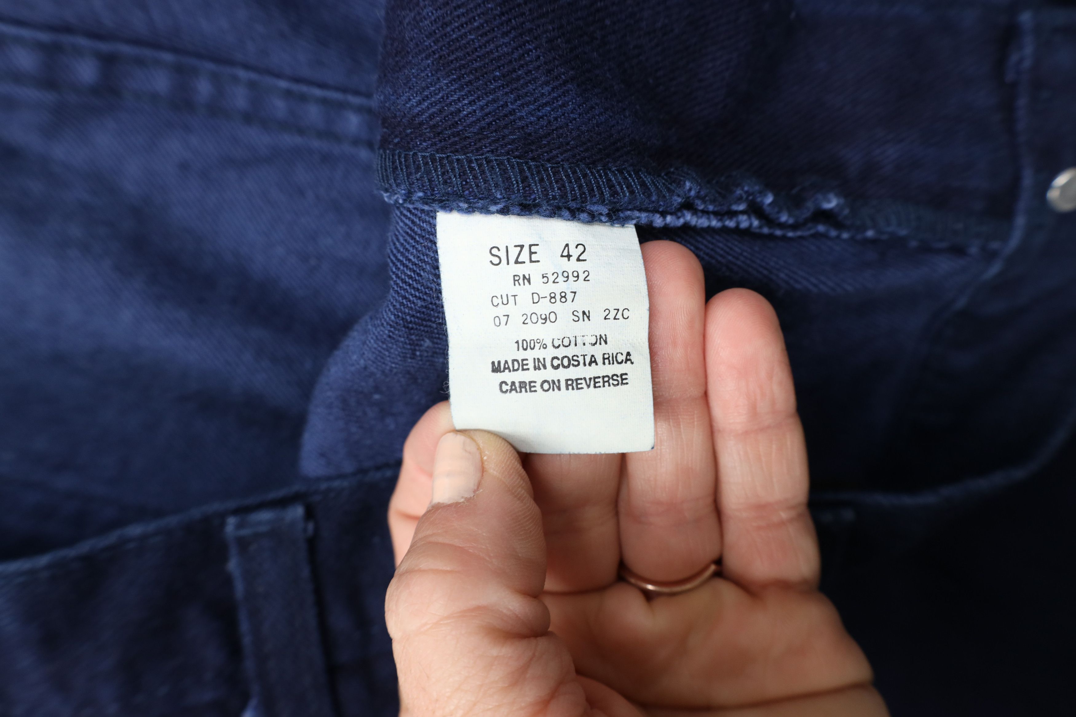 Vintage Deadstock Vintage 90s Streetwear Fit Denim Jean Shorts Jorts Size US 42 / EU 58 - 7 Thumbnail