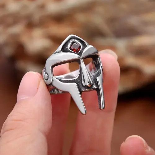 Jewelry Kawamura x Marie MF DOOM Mask Ring( Size 7-13 ) Size ONE SIZE - 1 Thumbnail