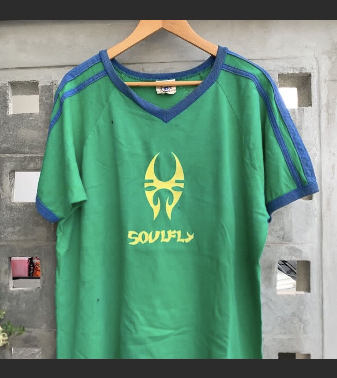 Band Tees × Vintage SOULFLY BAND RINGERS NUMBER 9 RARE 90s Size US XL / EU 56 / 4 - 1 Thumbnail