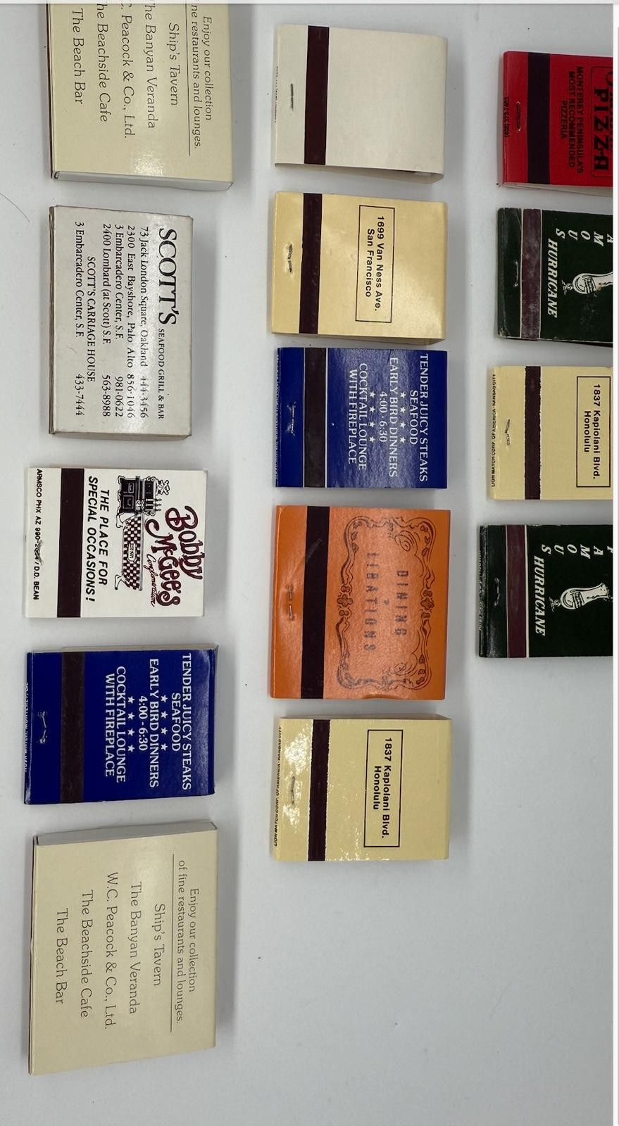 Designer 14 Vintage Restaurant Matchbooks – Hard Rock, Pat O’Brien’s+ Size ONE SIZE - 8 Thumbnail