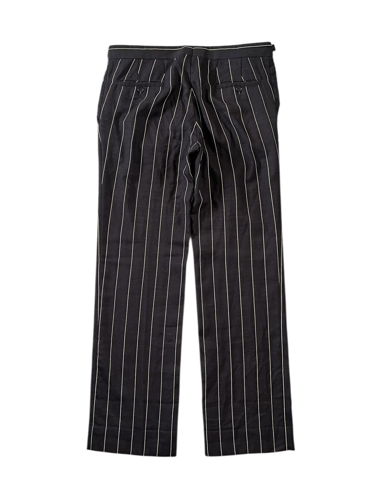 Costume National Costume National Homme Adjustable Waist Stripes Wool Pants Size US 34 / EU 50 - 3 Thumbnail
