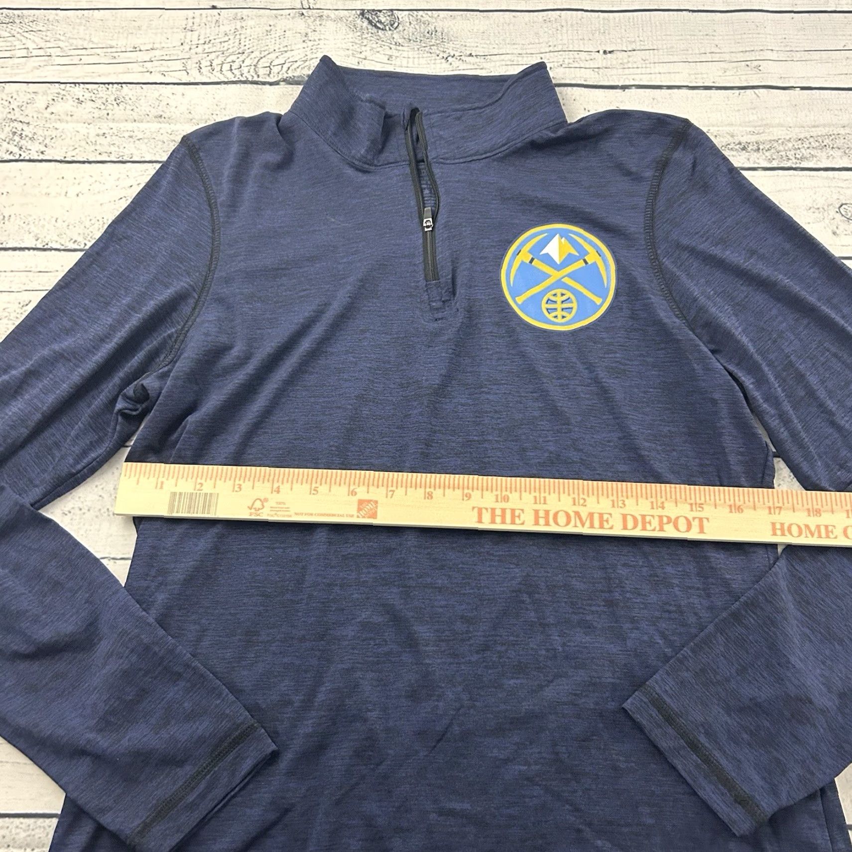 Augusta Sportswear Augusta Lightweight 1/4 Zip Jacket Denver Nuggets Women M Blue Size M / US 6-8 / IT 42-44 - 3 Thumbnail