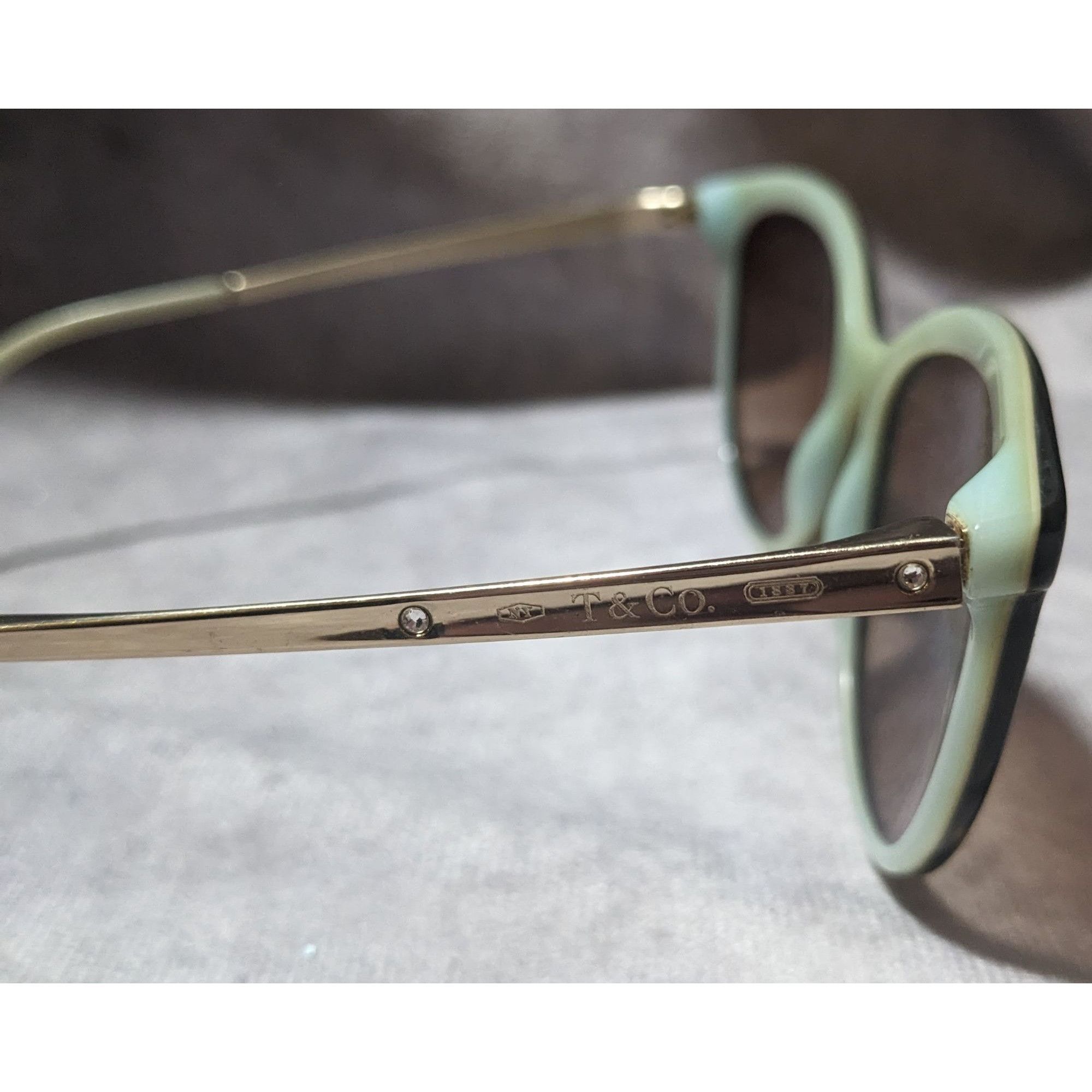 Tiffany & Co. Tiffany & Co Tortoise And Blue Sunglasses Size ONE SIZE - 4 Thumbnail