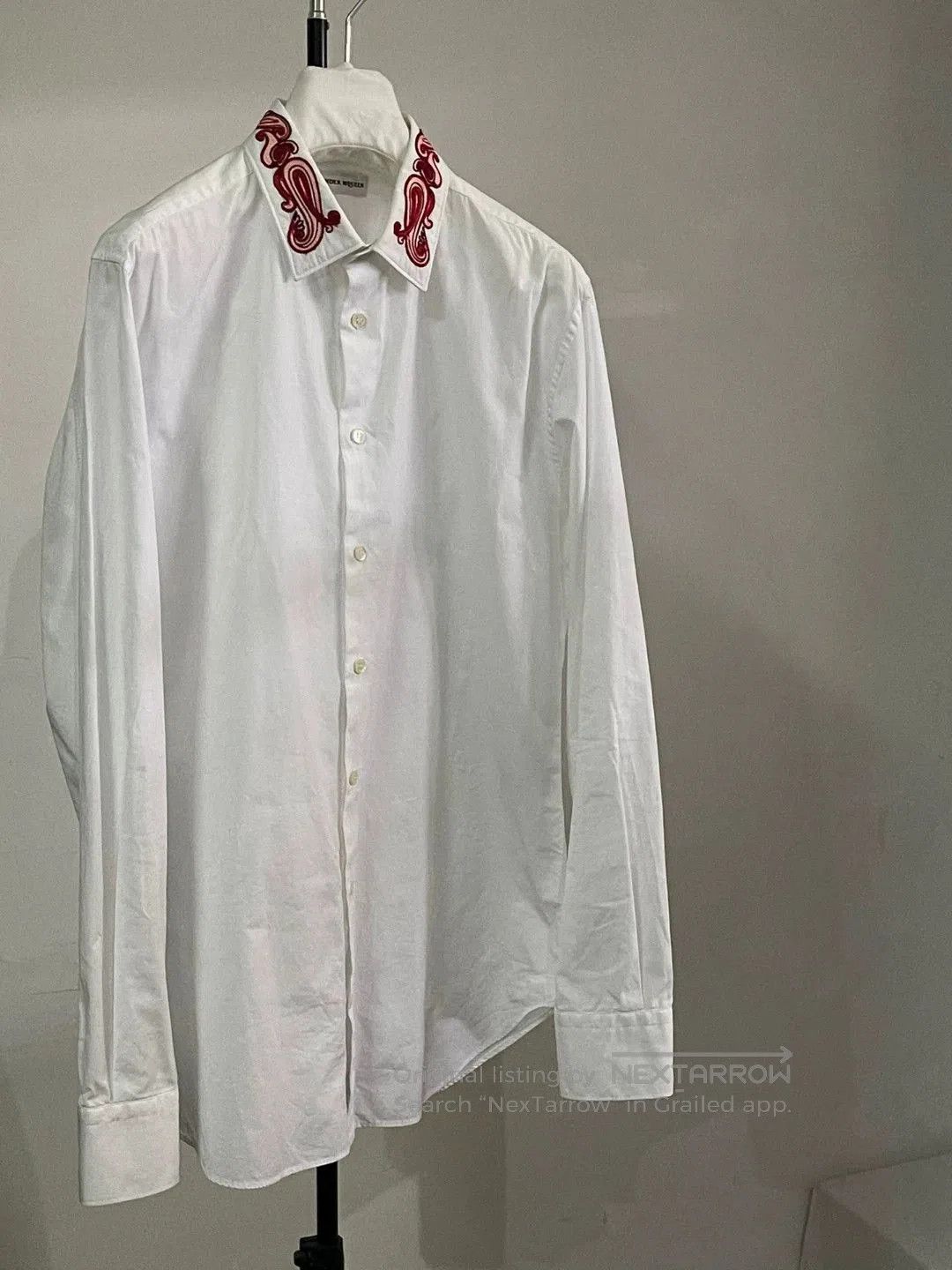 Alexander McQueen Alexander McQueen Embroidered Collar Shirt. Size US S / EU 44-46 / 1 - 6 Thumbnail