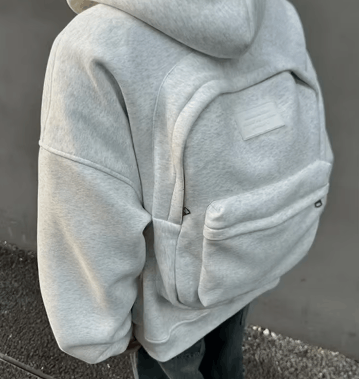 Japanese Brand 17 Korean street Schoolbag Design Oversized Zipper Hoodie Size US L / EU 52-54 / 3 - 6 Thumbnail