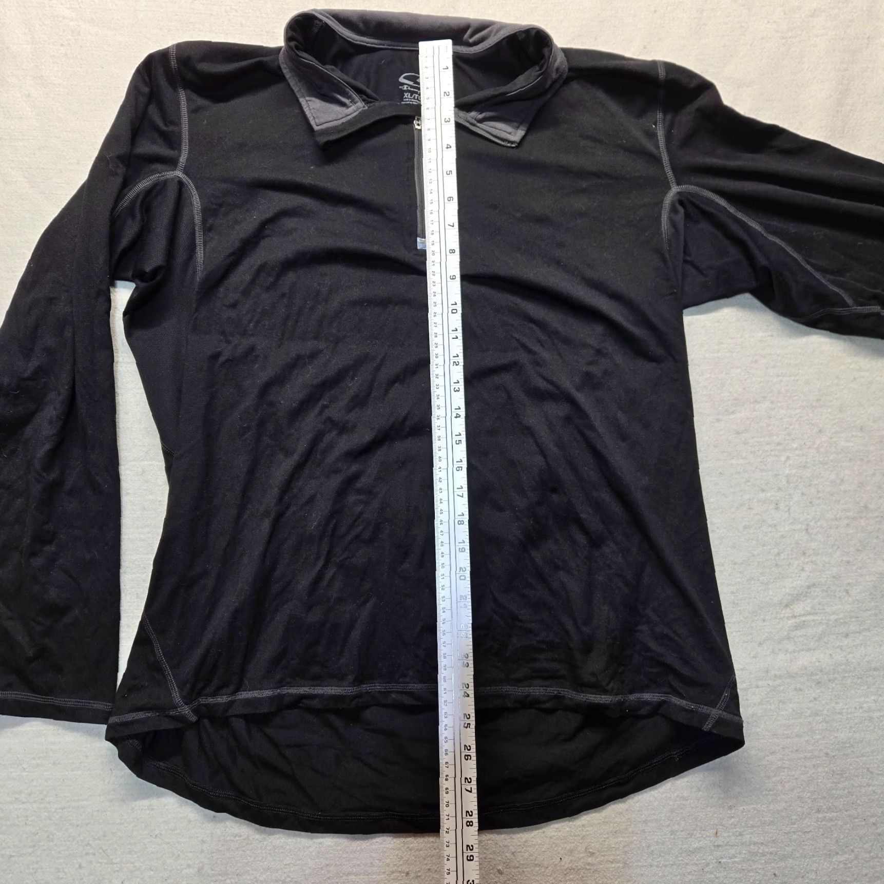 Champion Champion Active Pullover Shirt Women's XL Black 1/4 Zip Sweater Performance Running & Jogging Size XL / US 12-14 / IT 48-50 - 5 Thumbnail