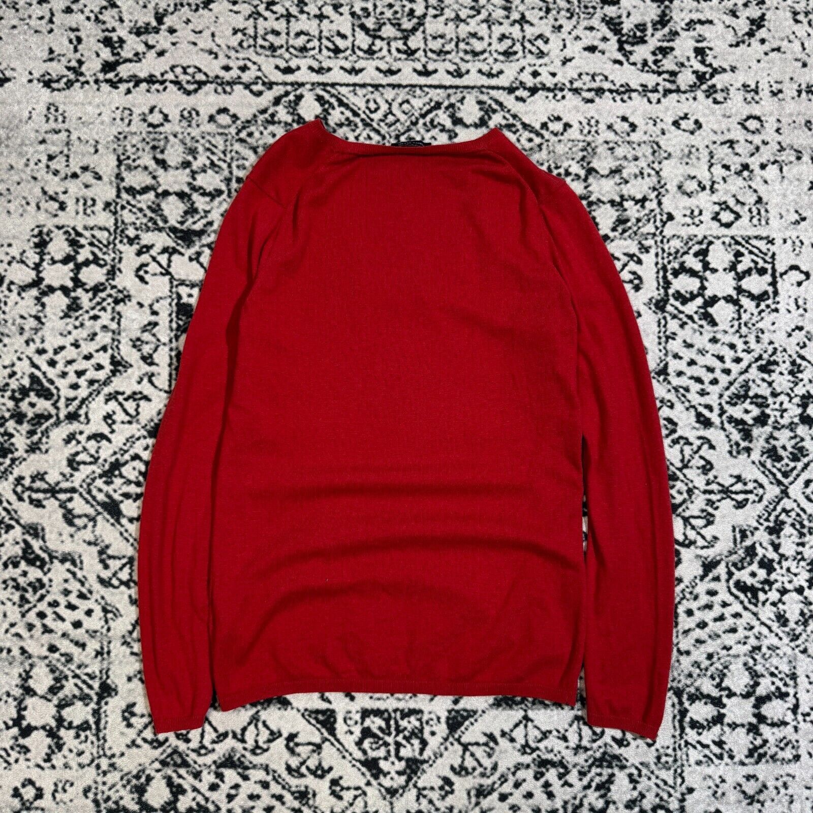 Tommy Hilfiger × Vintage Vintage Tommy Hilfiger Unisex Red Cotton Sweater Size XL Size US XL / EU 56 / 4 - 13 Thumbnail