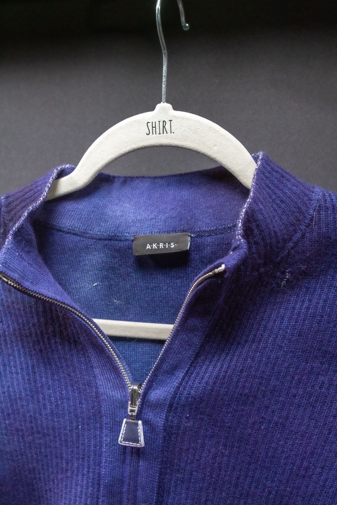 Akris AKRIS Switzerland cashmere full-zip knit top. Size XL / US 12-14 / IT 48-50 - 4 Thumbnail