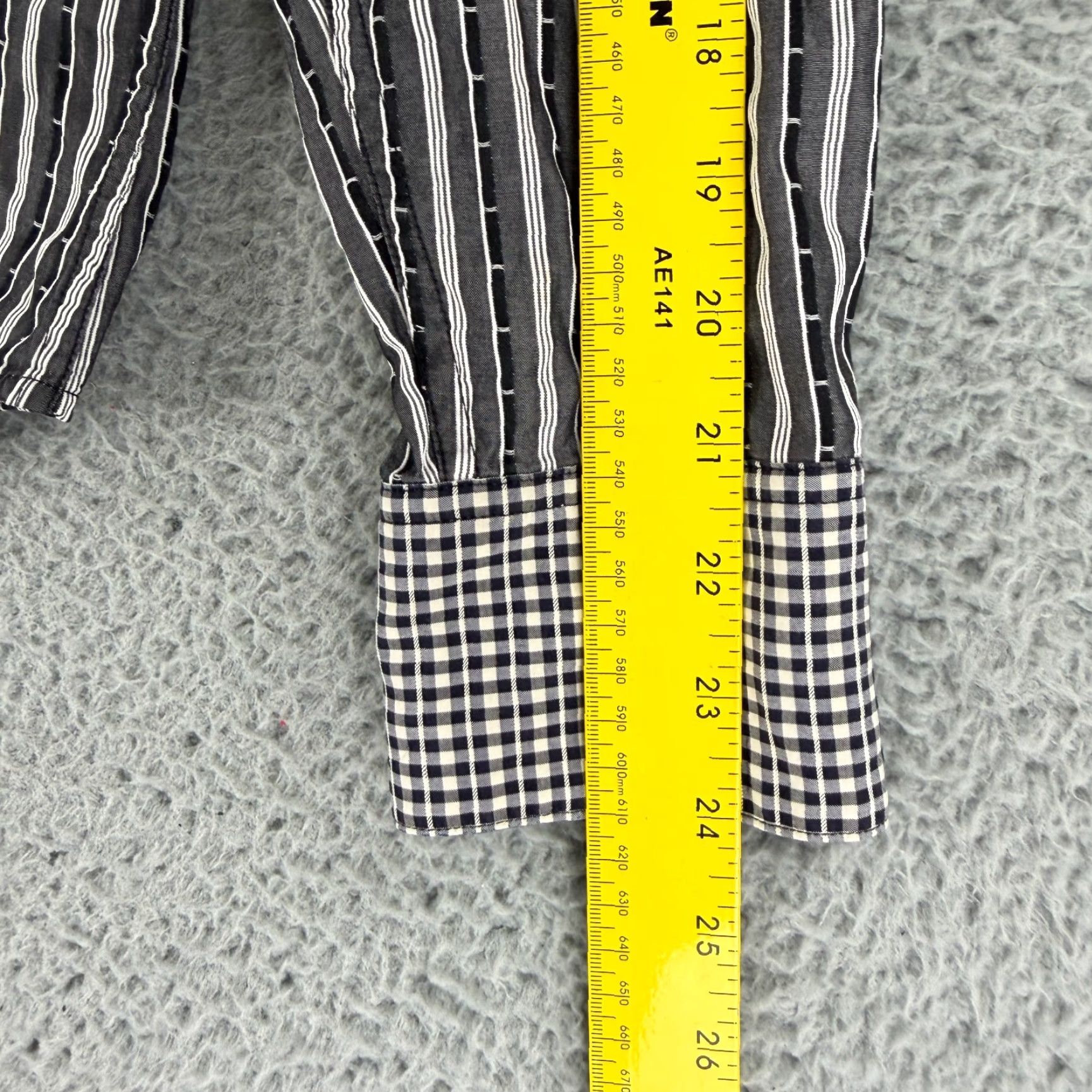 Robert Graham Robert Graham Button-Up Shirt Mens Large Black White Stripe Long Sleeve Cotton Size US L / EU 52-54 / 3 - 7 Thumbnail