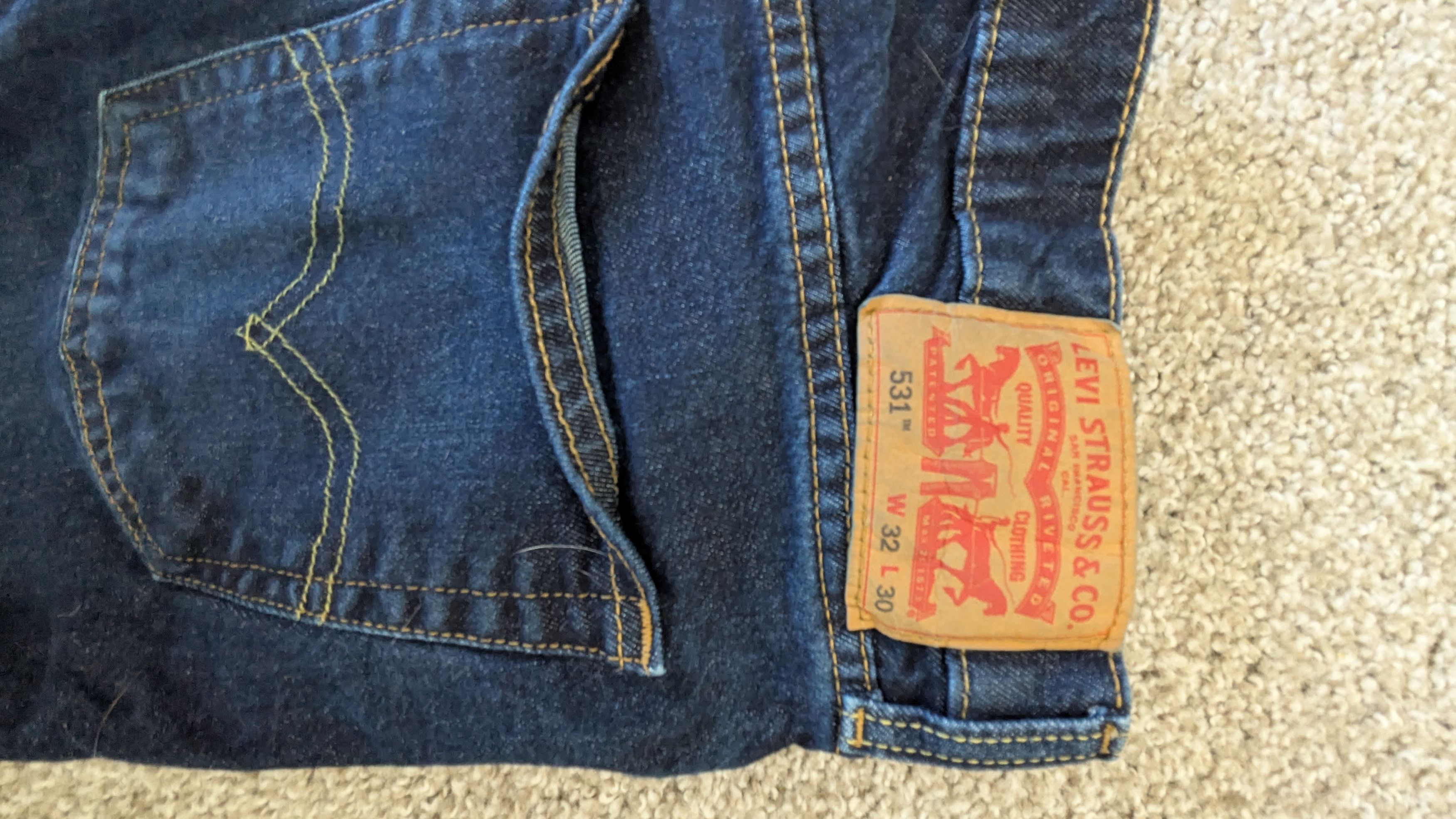 Levi's 531 Dark Jeans Size US 32 / EU 48 - 2 Thumbnail