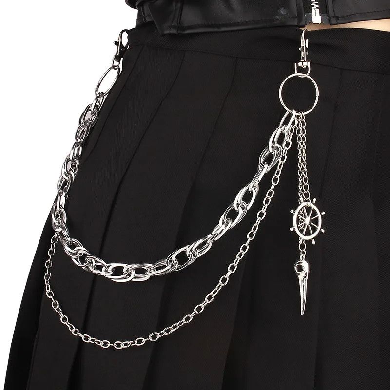Vintage Pants Chain Spike On The Jeans Size ONE SIZE - 1 Thumbnail
