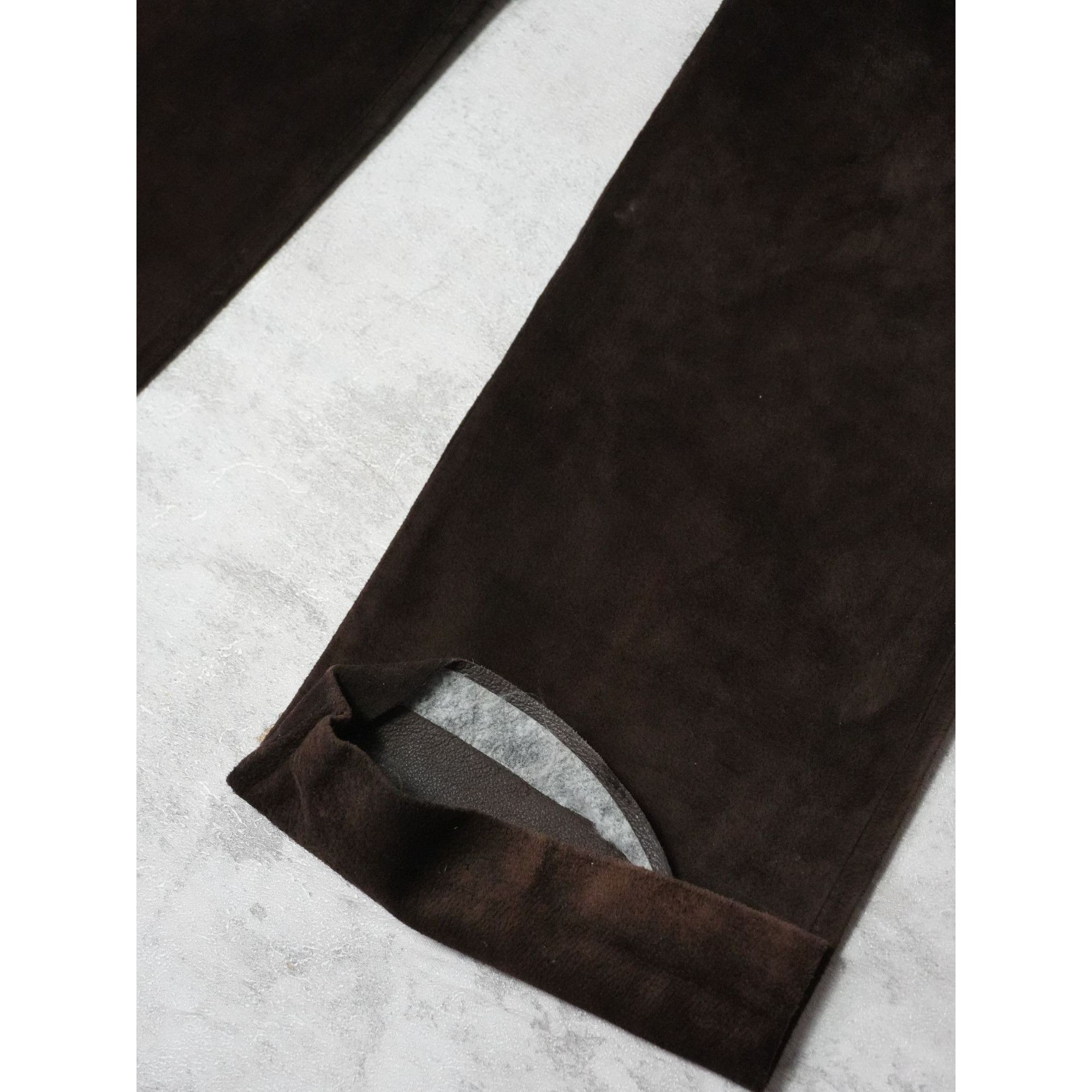 Other Y2k Apostrophe Leather Brown Suede Pants Size US 34 / EU 50 - 6 Thumbnail