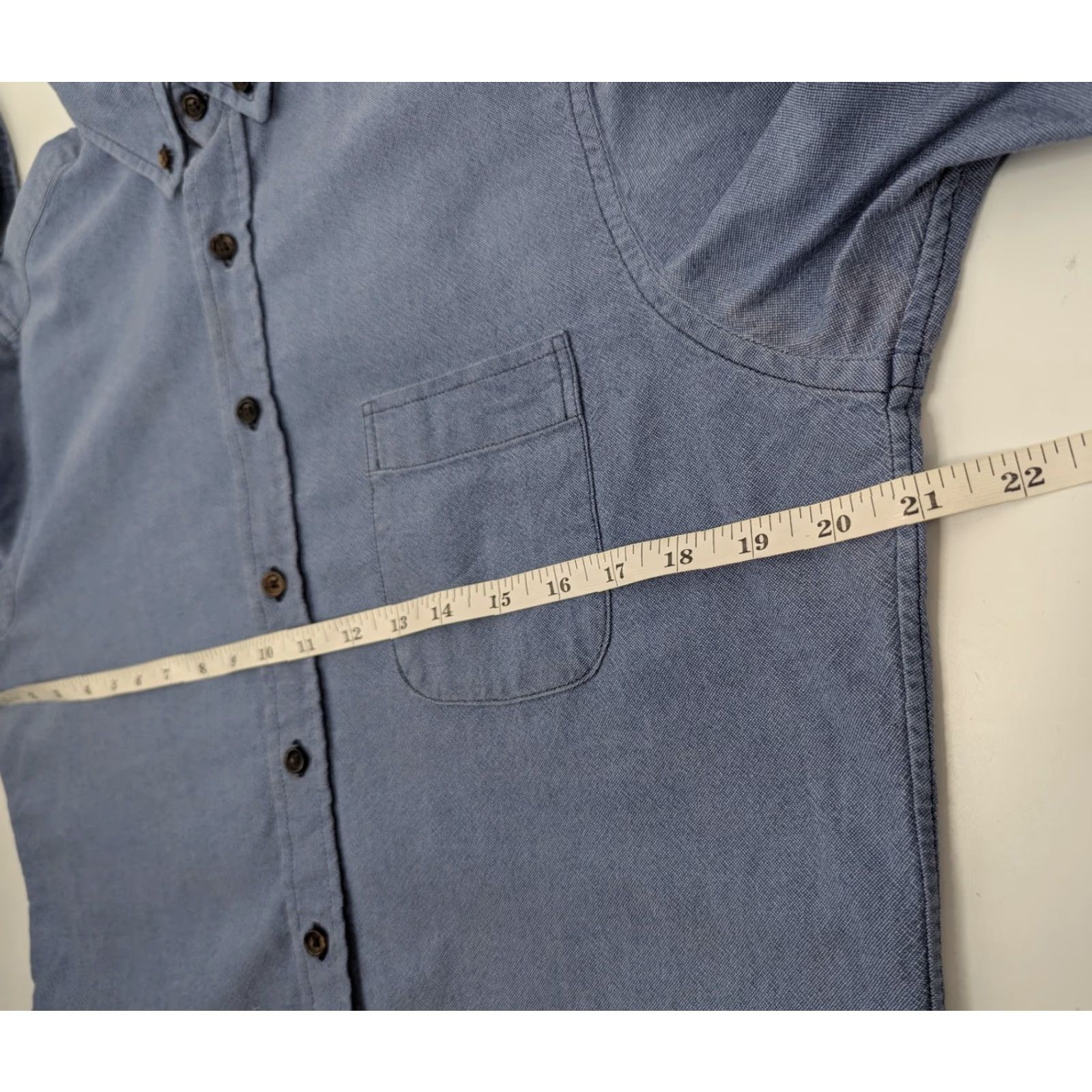 Taylor Stitch Taylor Stitch Button-Up Shirt Mens Blue Cotton Chambray Long Sleeve Pocket Size 40 Regular Vintage: No Size US L / EU 52-54 / 3 - 6 Thumbnail