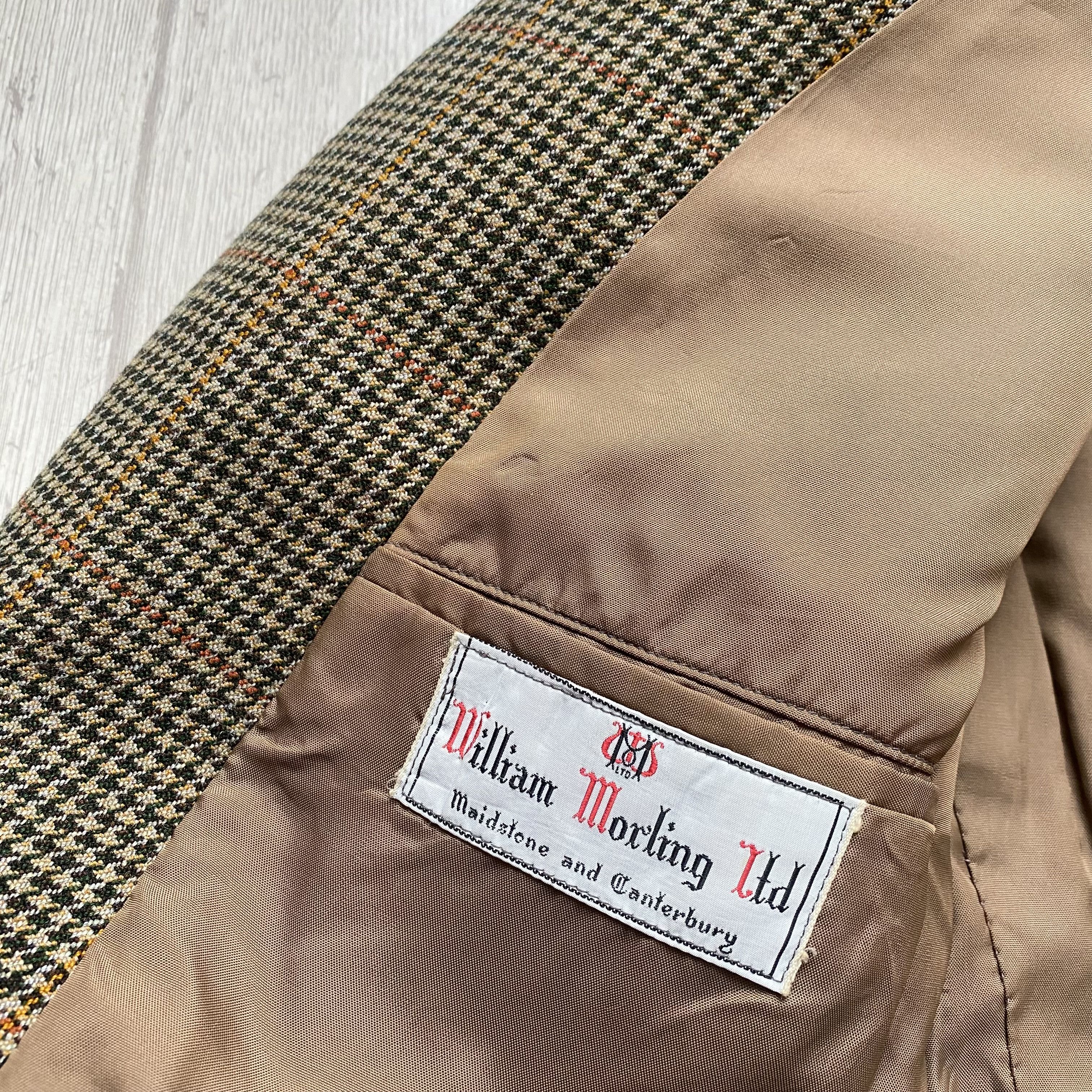 Harris Tweed Vintage 1977's Harris Tweed Style Brown Blazer coat jacket Size 50R - 6 Thumbnail