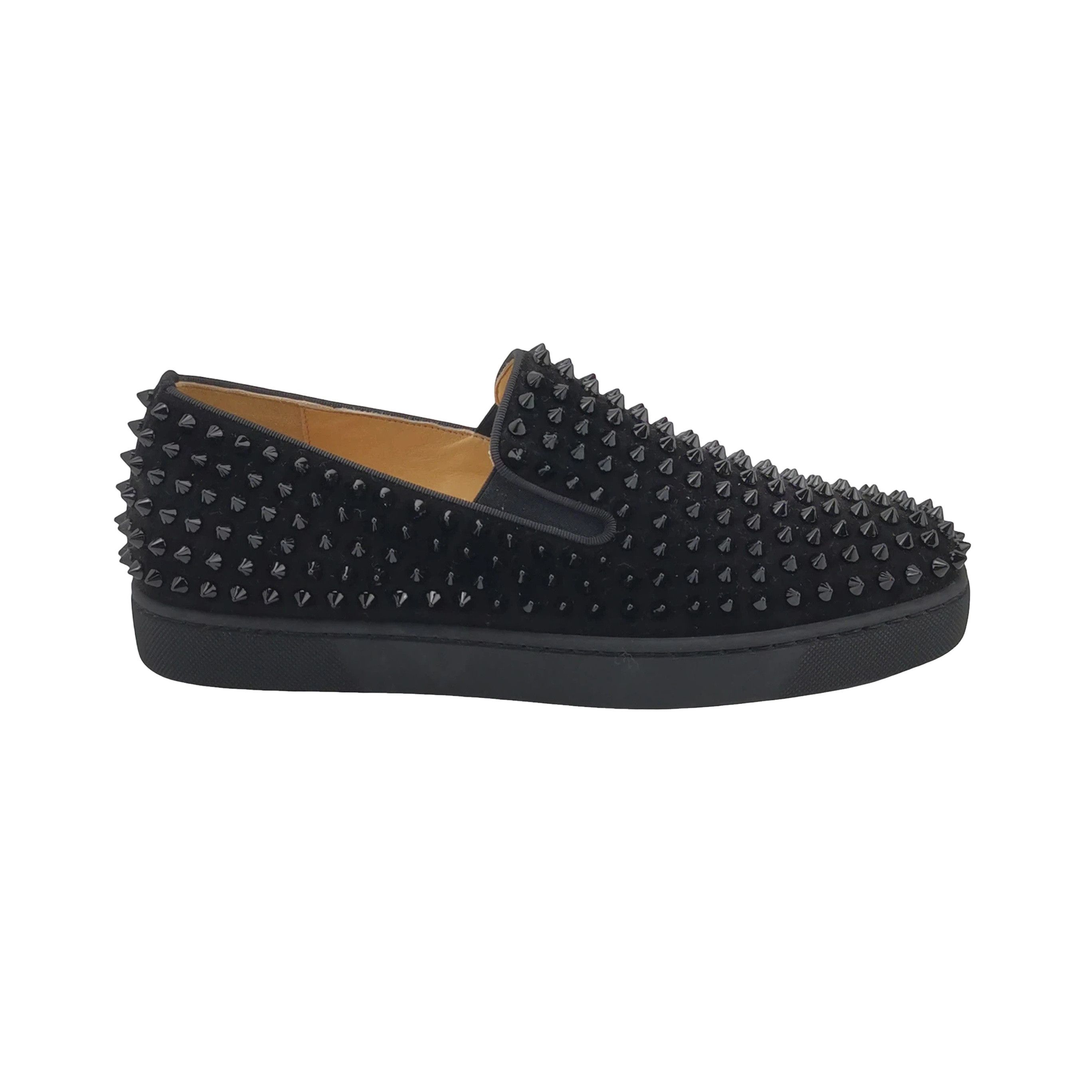 Christian Louboutin Christian Louboutin Spiked Roller-Boat Slip Ons 39.5 Size US 6 / EU 39 - 1 Thumbnail