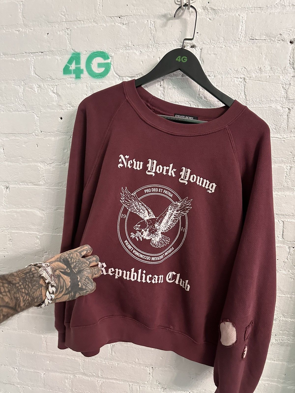 Enfants Riches Deprimes ERD NY YOUNG REPUBLICAN SWEATER Size US M / EU 48-50 / 2 - 1 Thumbnail