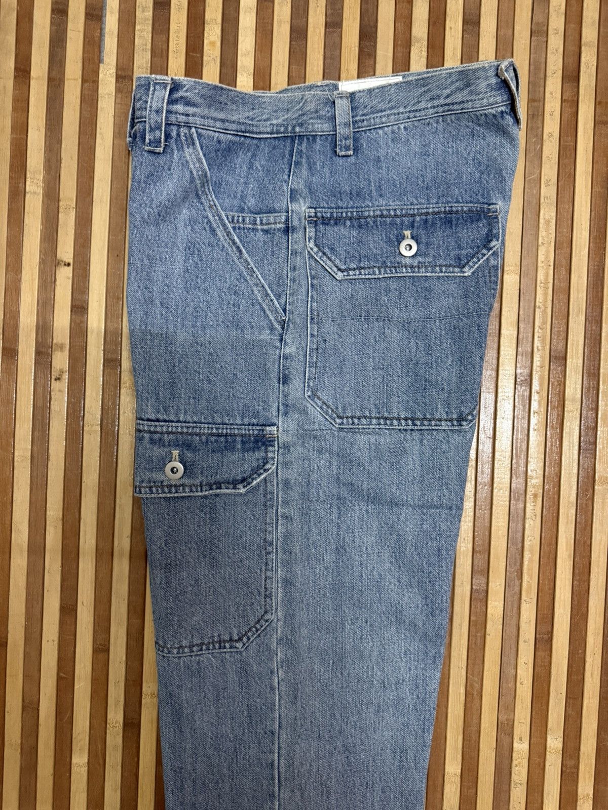 Japanese Brand STAS Cargo Pants Denim Bush Pocket Multipocket / Streetwear Size US 32 / EU 48 - 13 Thumbnail