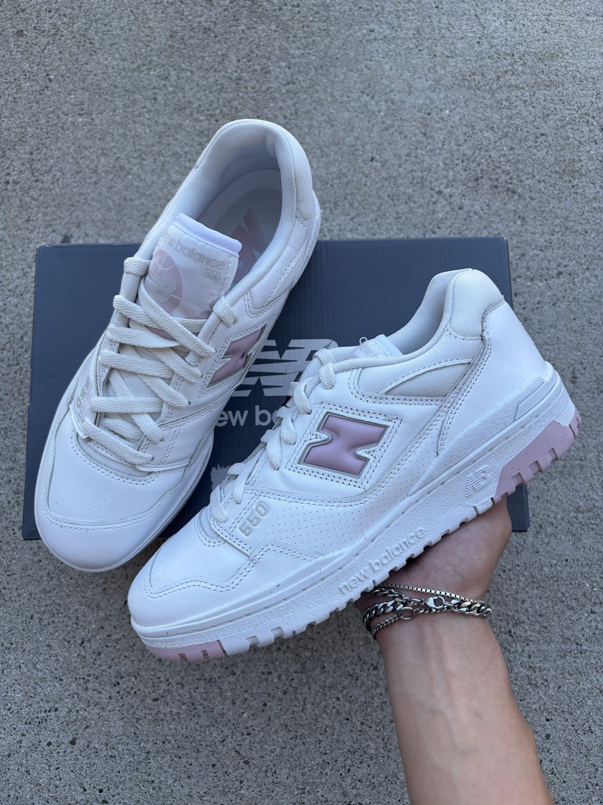 New Balance DS New Balance 550 “White Twilight Haze” Women’s Size 10 Size US 10 / EU 43 - 1 Thumbnail