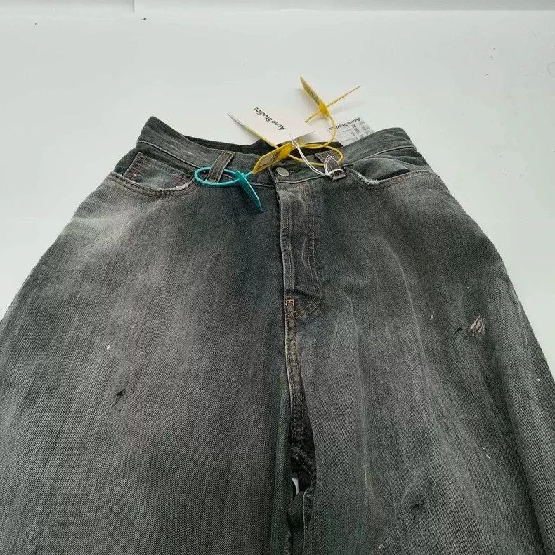 Acne Studios Acne Studios Washed black splashed ink jeans Size US 32 / EU 48 - 5 Thumbnail