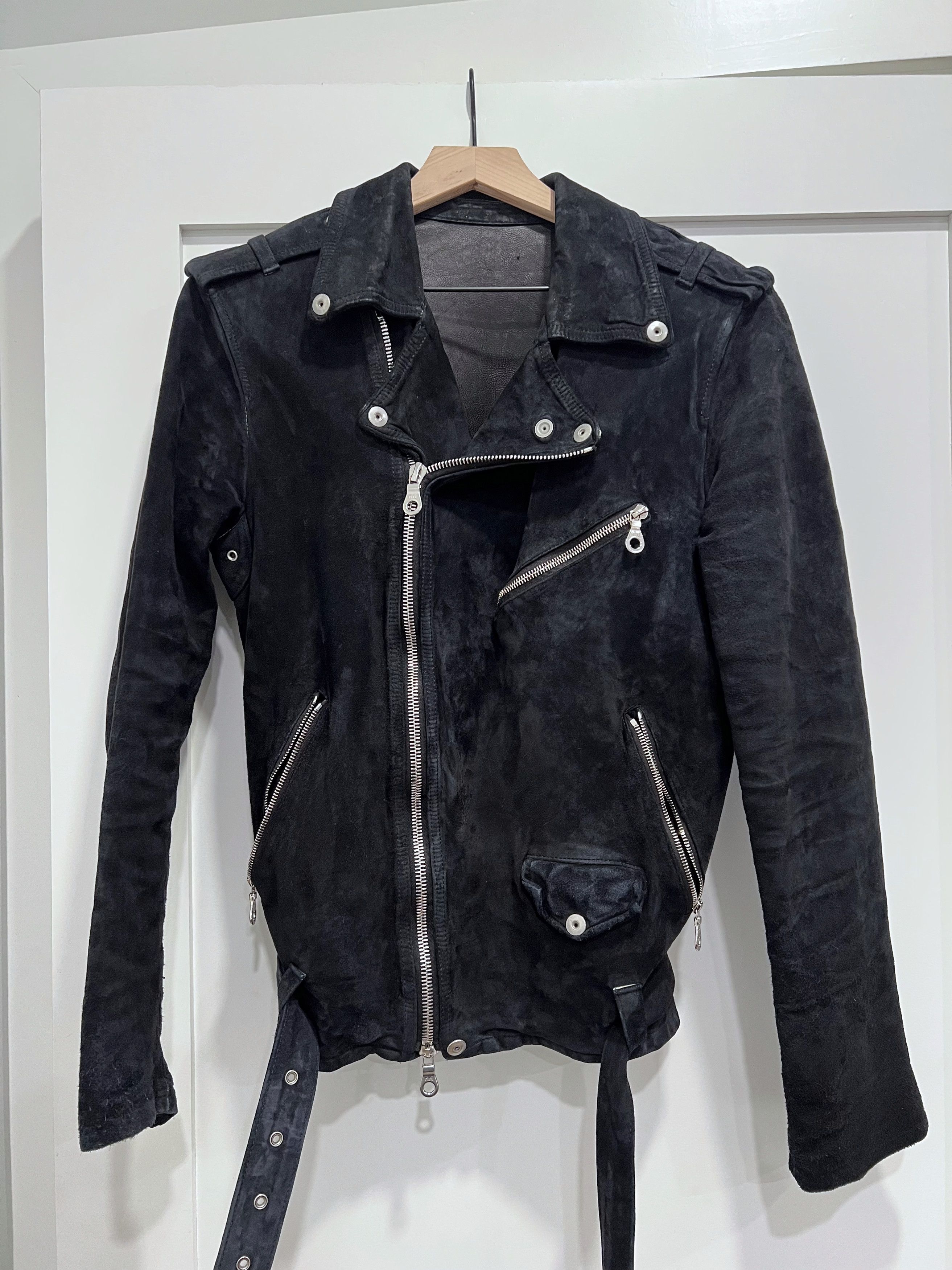 Isamu Katayama Backlash Black single riders leather jacket Isamu