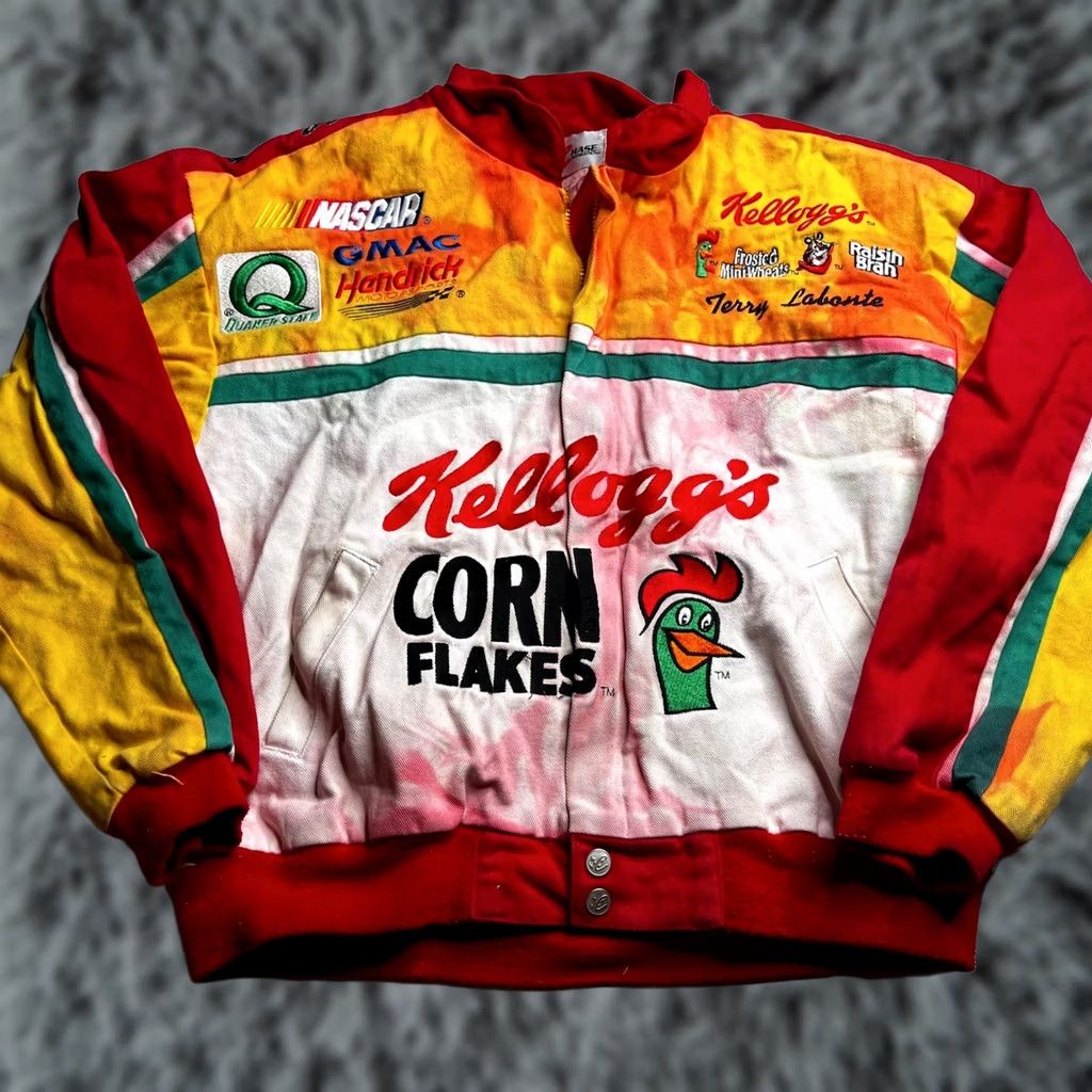 Chase Authentics VINTAGE Chase Authentics NASCAR Terry Labonte Kelloggs Corn Flakes Racing Jacket Large Size US L / EU 52-54 / 3 - 1 Thumbnail