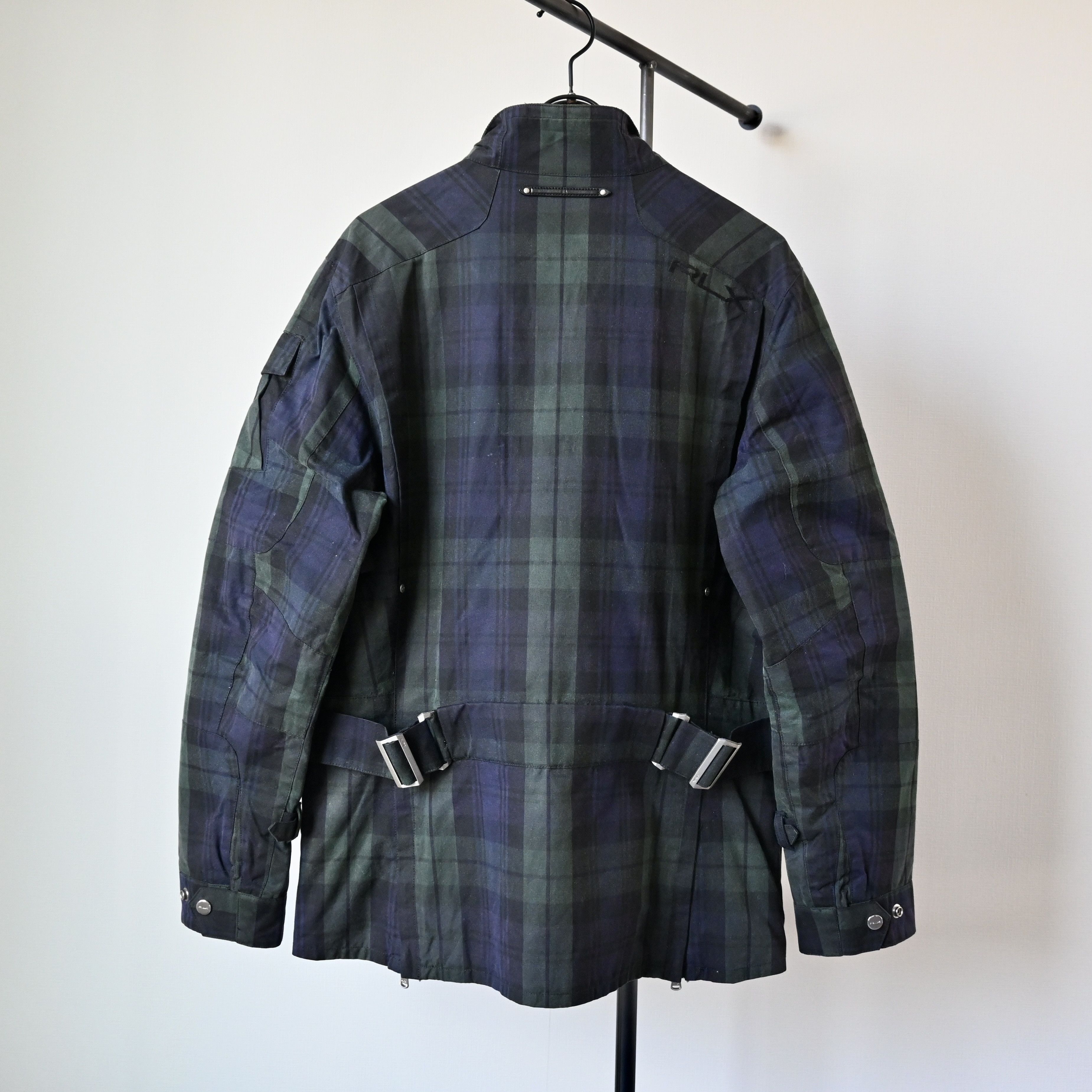 RLX Ralph Lauren VTG 2010s RLX Ralph Lauren waxed cotton belted biker jacket Size US L / EU 52-54 / 3 - 2 Thumbnail
