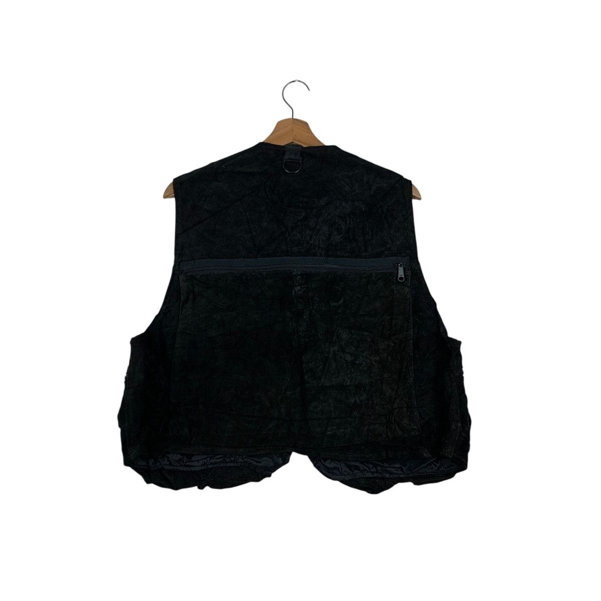 Japanese Brand 90’s HOUSTON Tactical Suede Leather Vest #2298-C102 Size US L / EU 52-54 / 3 - 7 Thumbnail