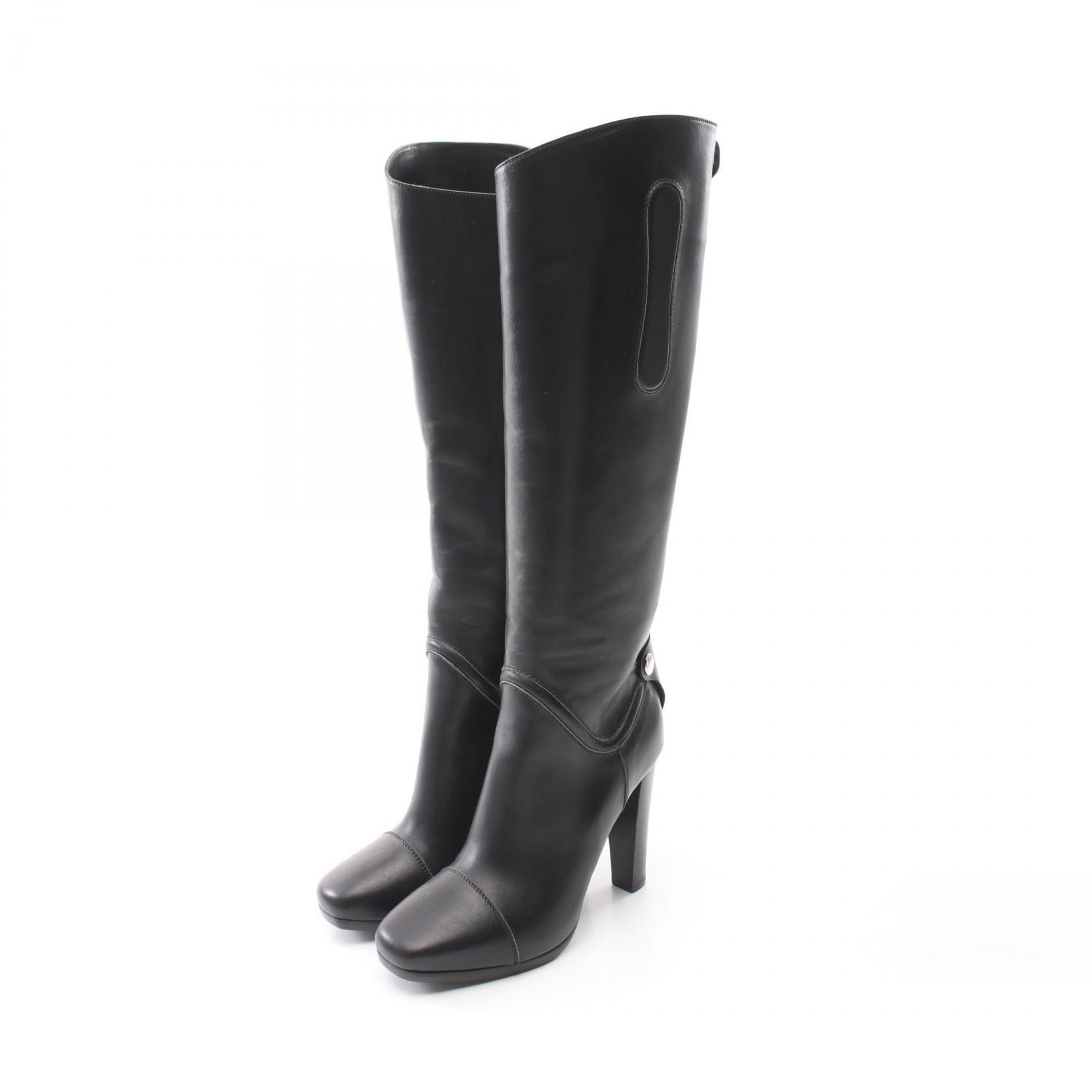 Hermes Hermes Boots Leather Boots Leather Shoes in Black, Women's