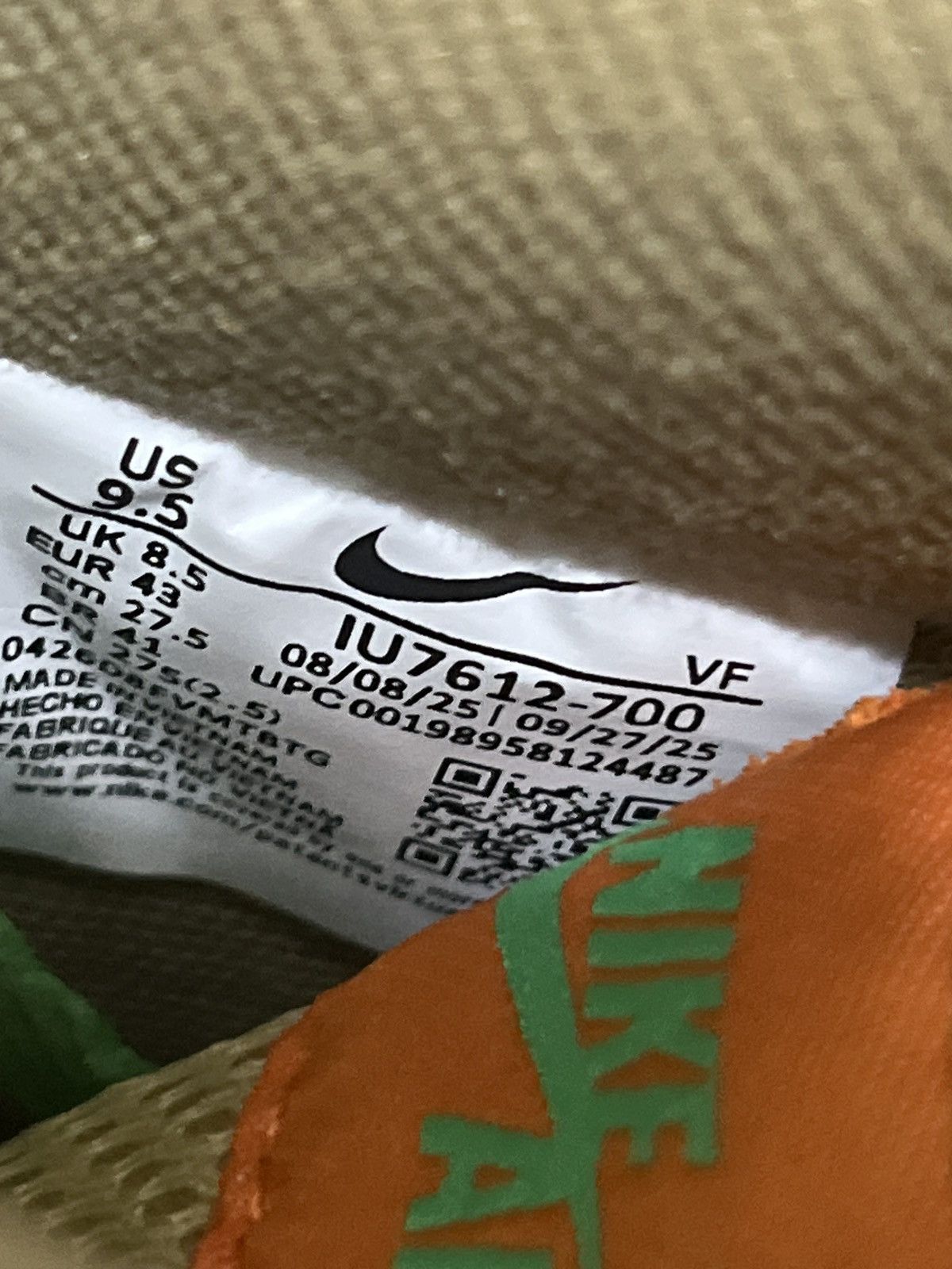 Nike Nike x Division Street Air Force 1 Low ‘Egg or Duck’ Size US 9.5 / EU 42-43 - 6 Thumbnail