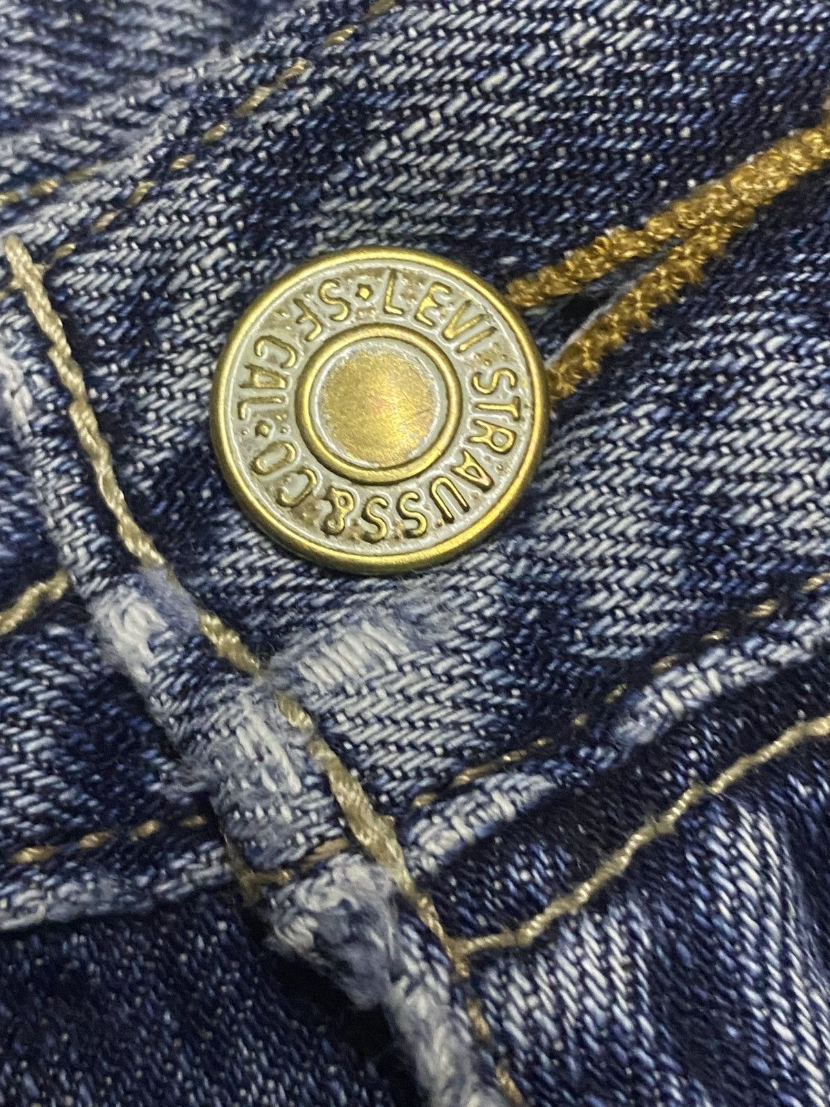 Levi's Vintage Levis Austin Jean Flare Blue Wash Distressed Jeans Size US 31 - 8 Thumbnail