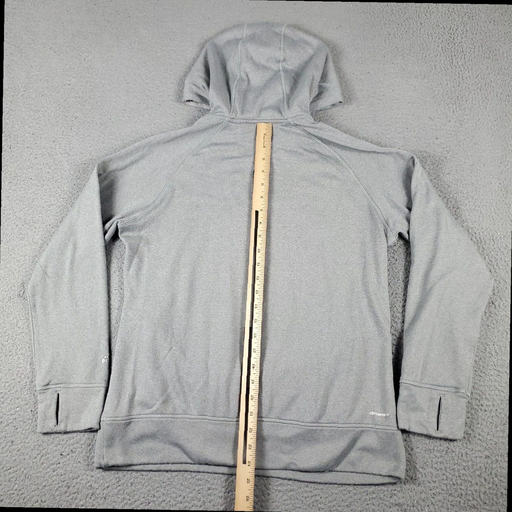 Adidas Adidas Women's Large Gray Pullover Hoodie Sweatshirt Ladies Size L / US 10 / IT 46 - 7 Thumbnail
