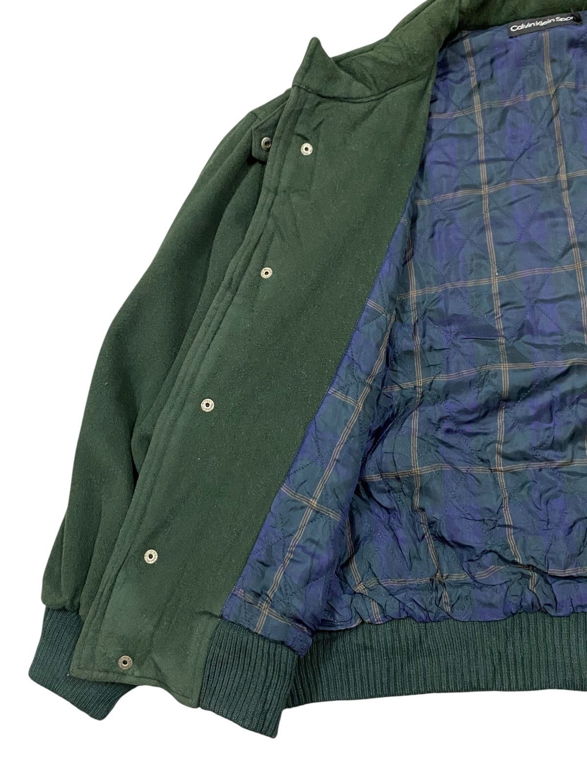 Calvin Klein Vtg Calvin Klein Sport Wool Bomber Jacket Size US M / EU 48-50 / 2 - 4 Thumbnail