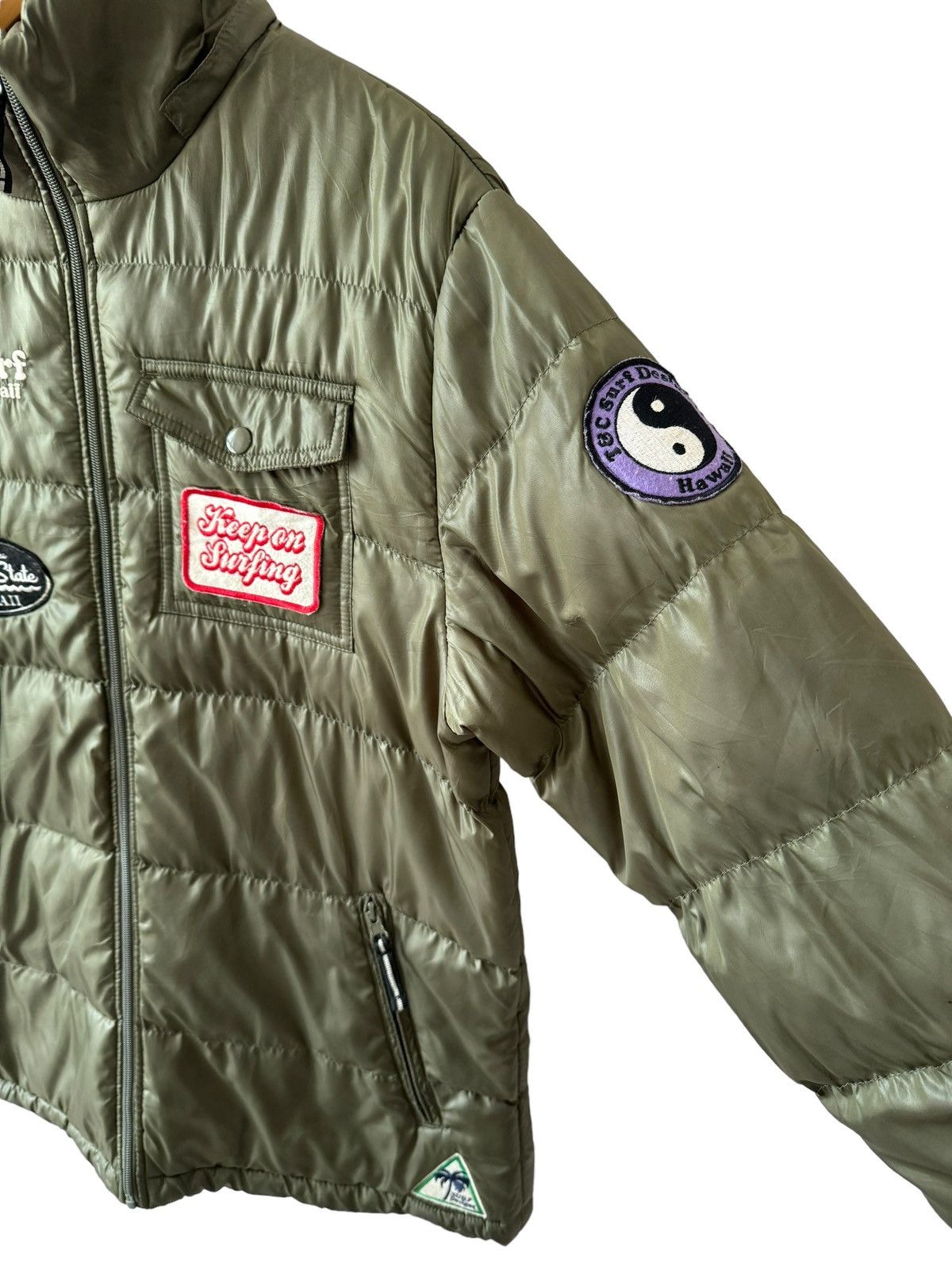 Japanese Brand Vintage T&C Surf Patches Puffer Jacket Hooded Size US L / EU 52-54 / 3 - 7 Thumbnail