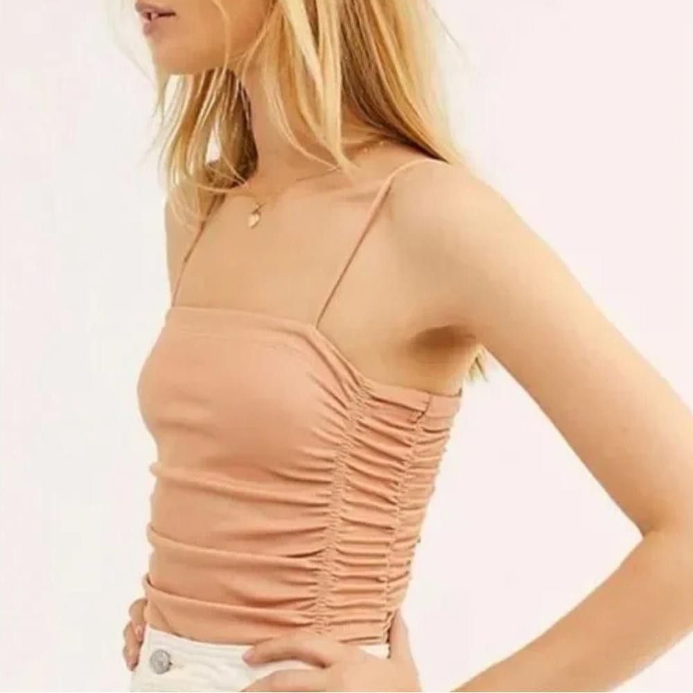 Free People Free People l On Your Side Ruched Bodysuit Size Small Size S / US 4 / IT 40 - 1 Thumbnail